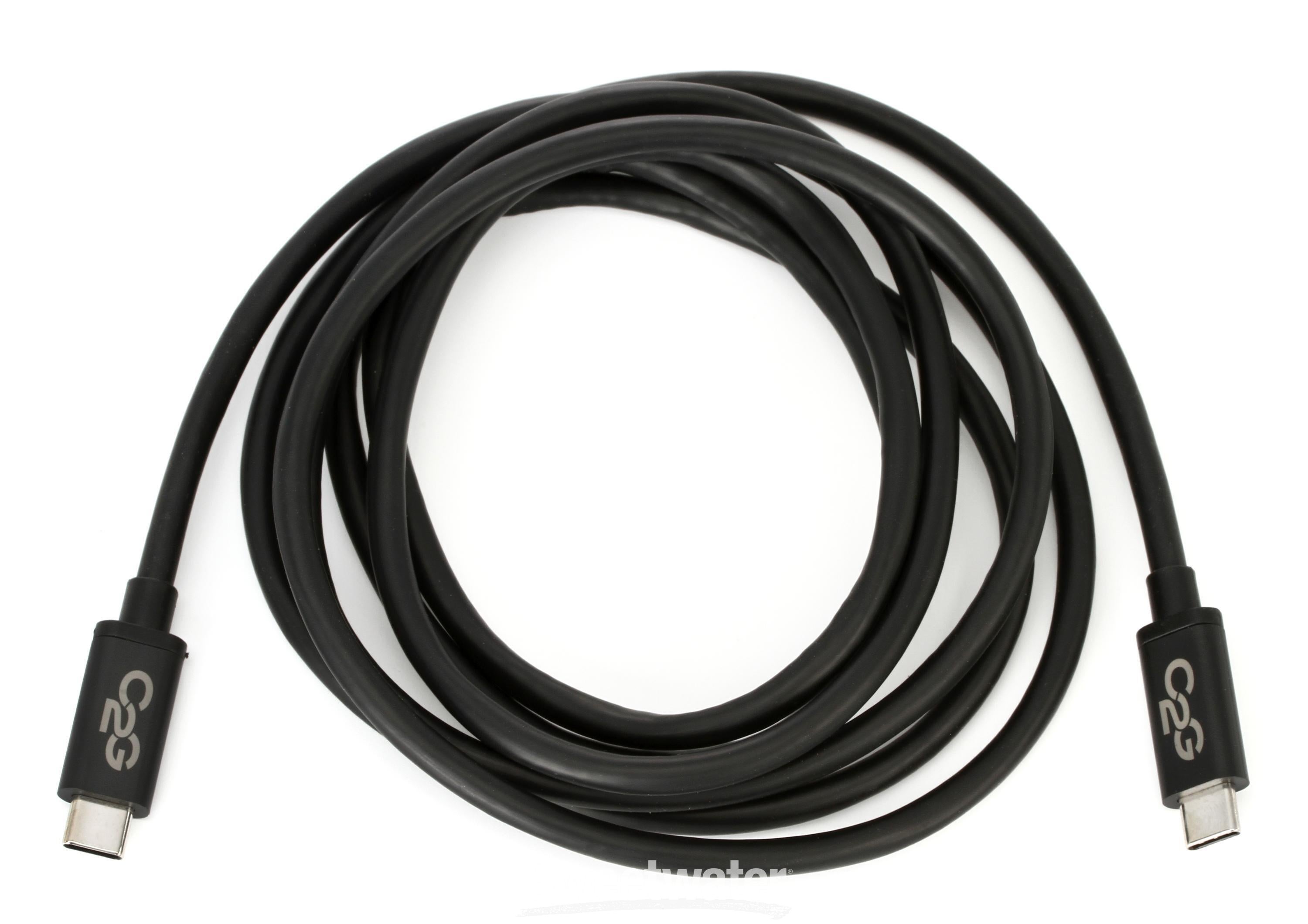 C2G Thunderbolt 3 Cable - 6', 20Gbit/s, USB-C | Sweetwater