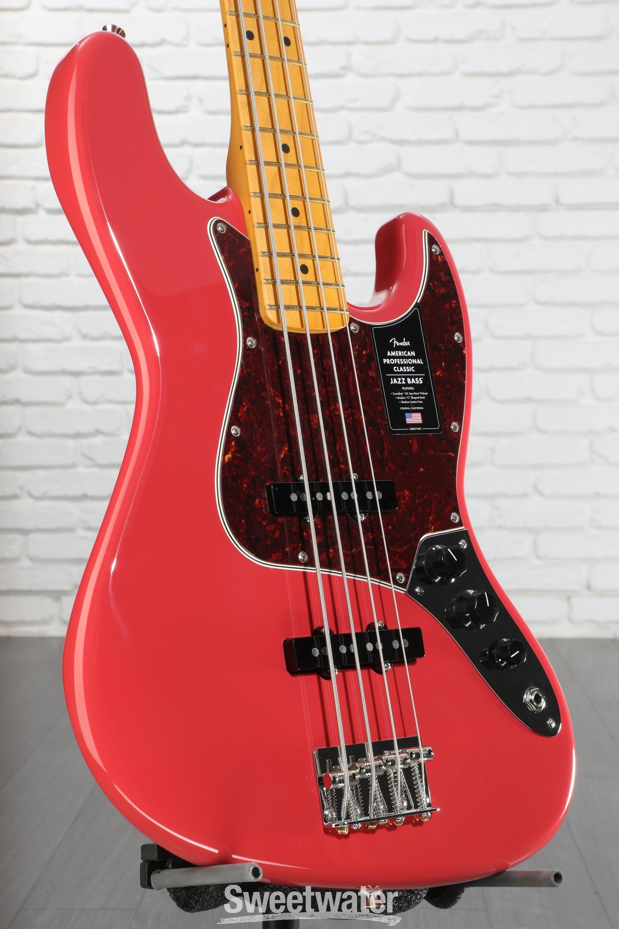 新品　Fender American Professional Bass Fender American Professional Classic Jazz Bass - Faded Dakota Red