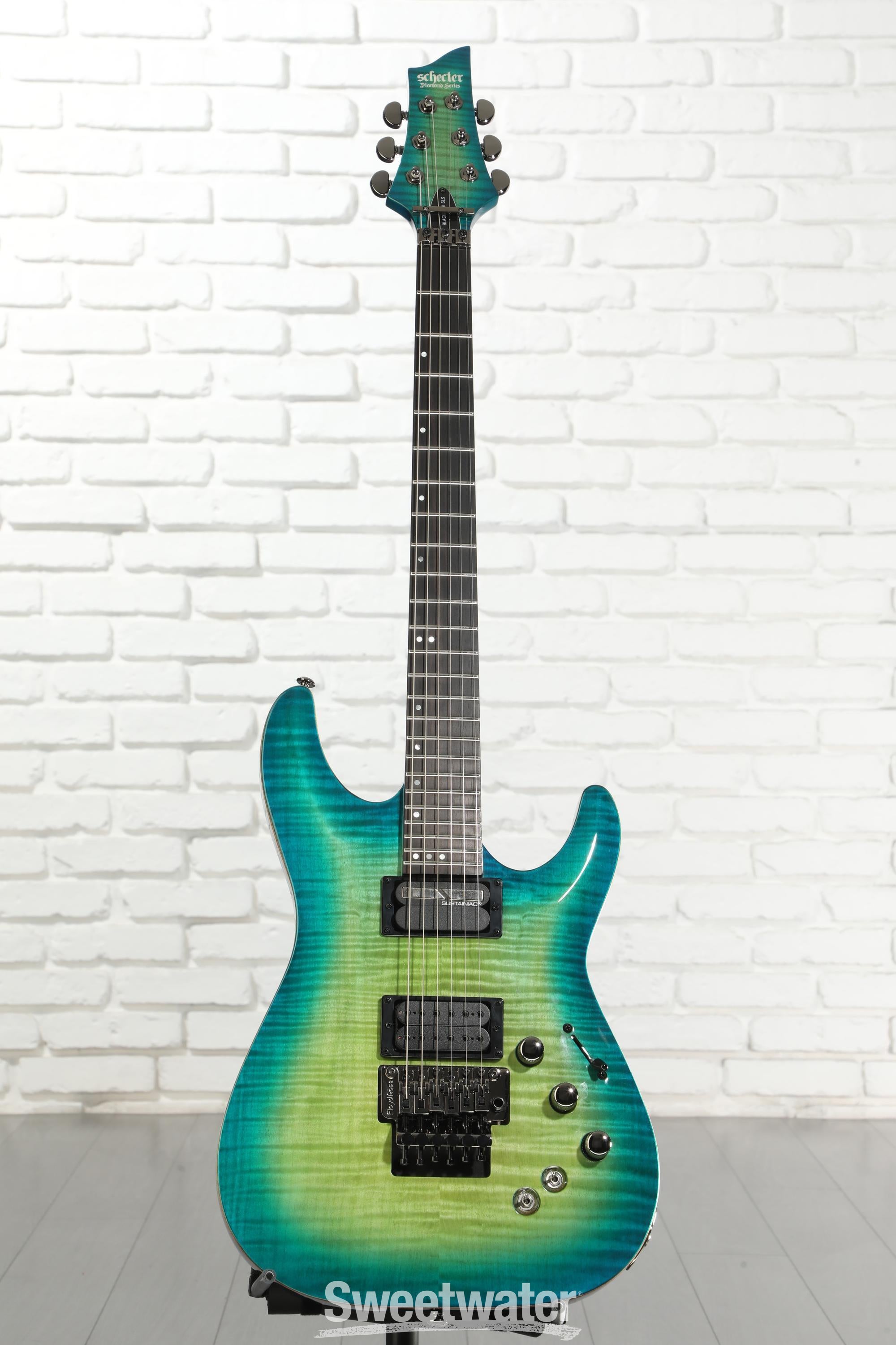 Schecter BlackJack SLS C-1 FR-S Electric Guitar - Aquaburst