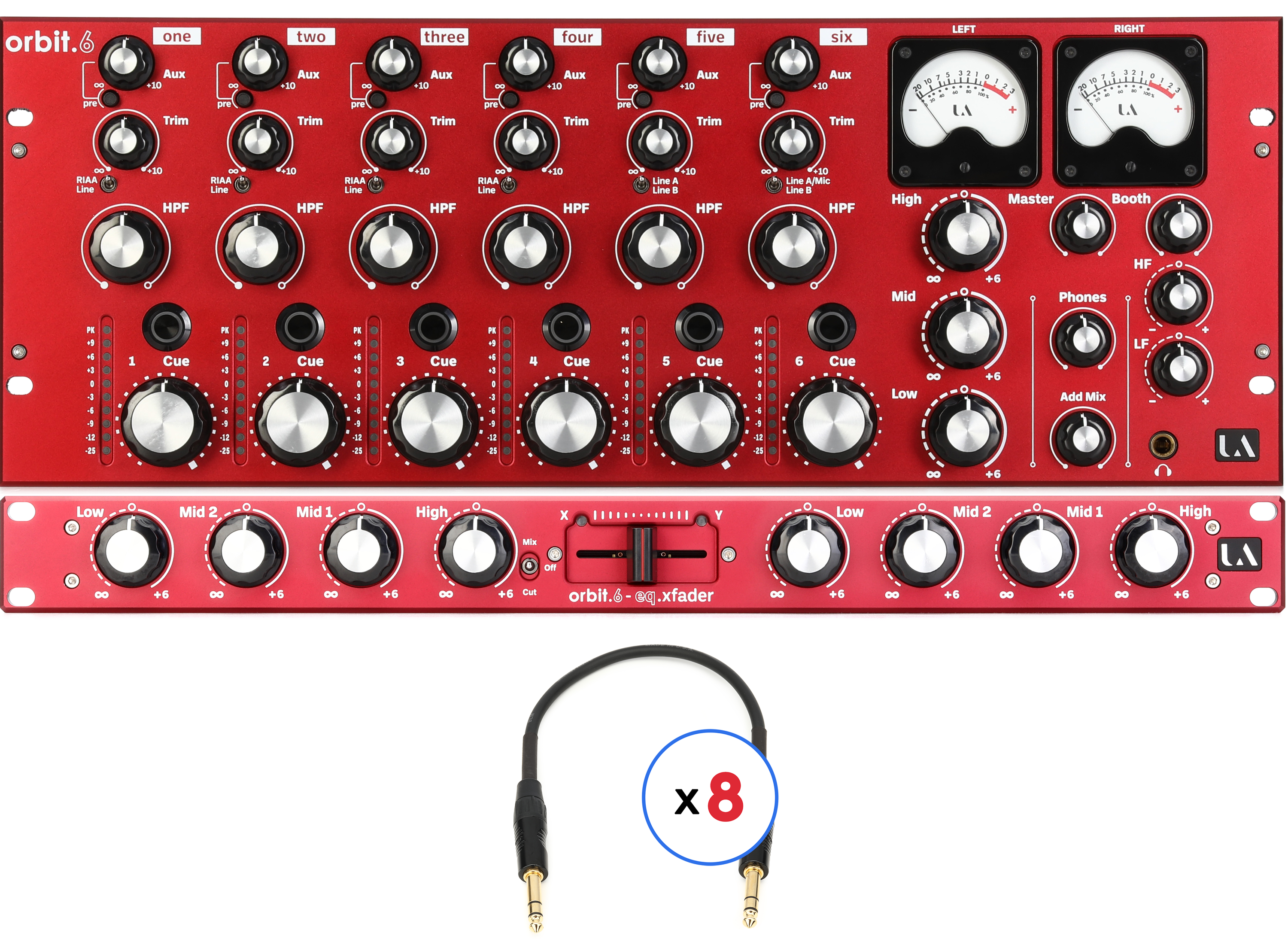 Union Audio Orbit.6 Rackmounted 6-channel Rotary DJ Mixer and EQ