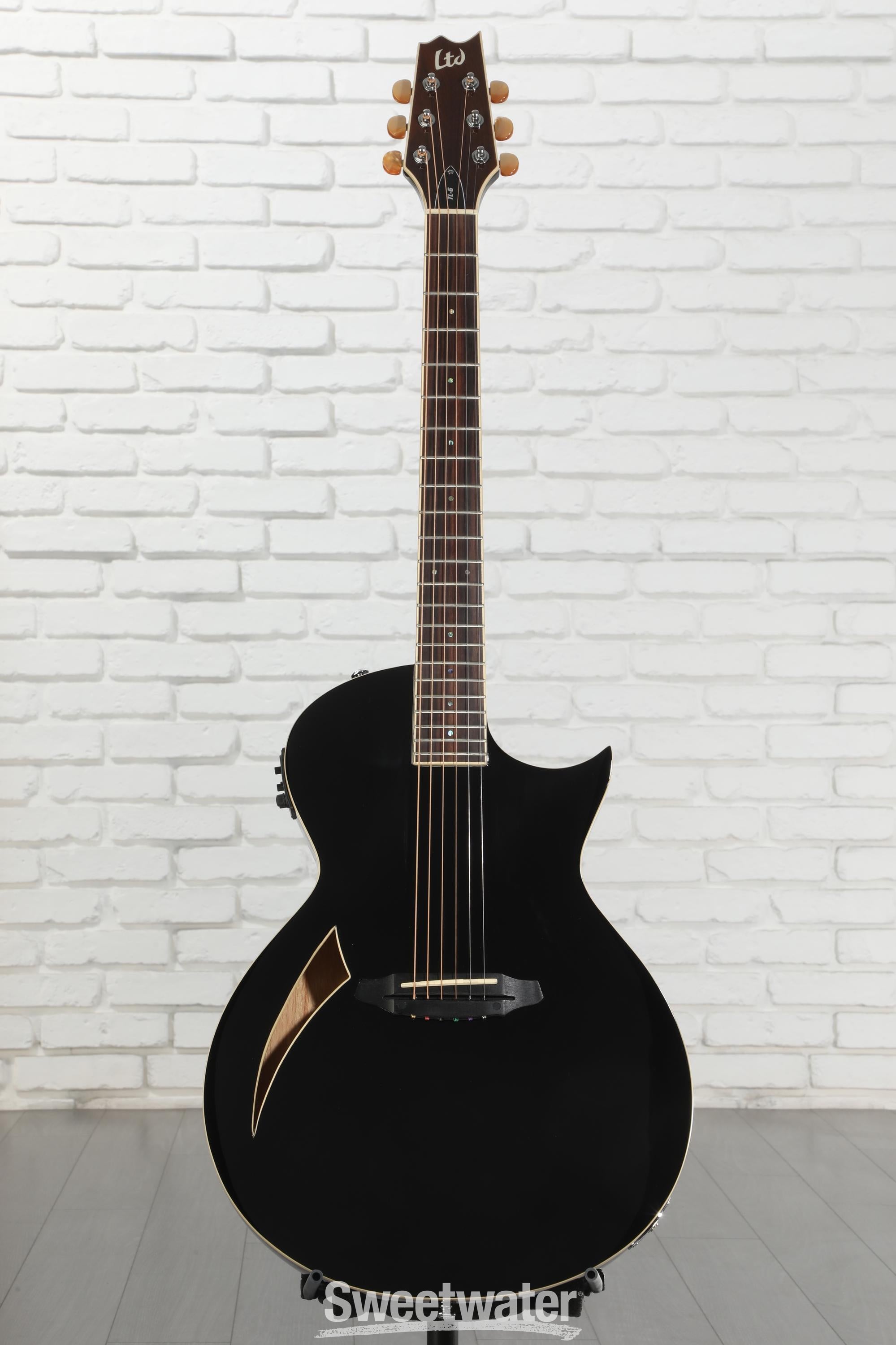ESP LTD TL-6 Acoustic-electric Guitar - Black | Sweetwater