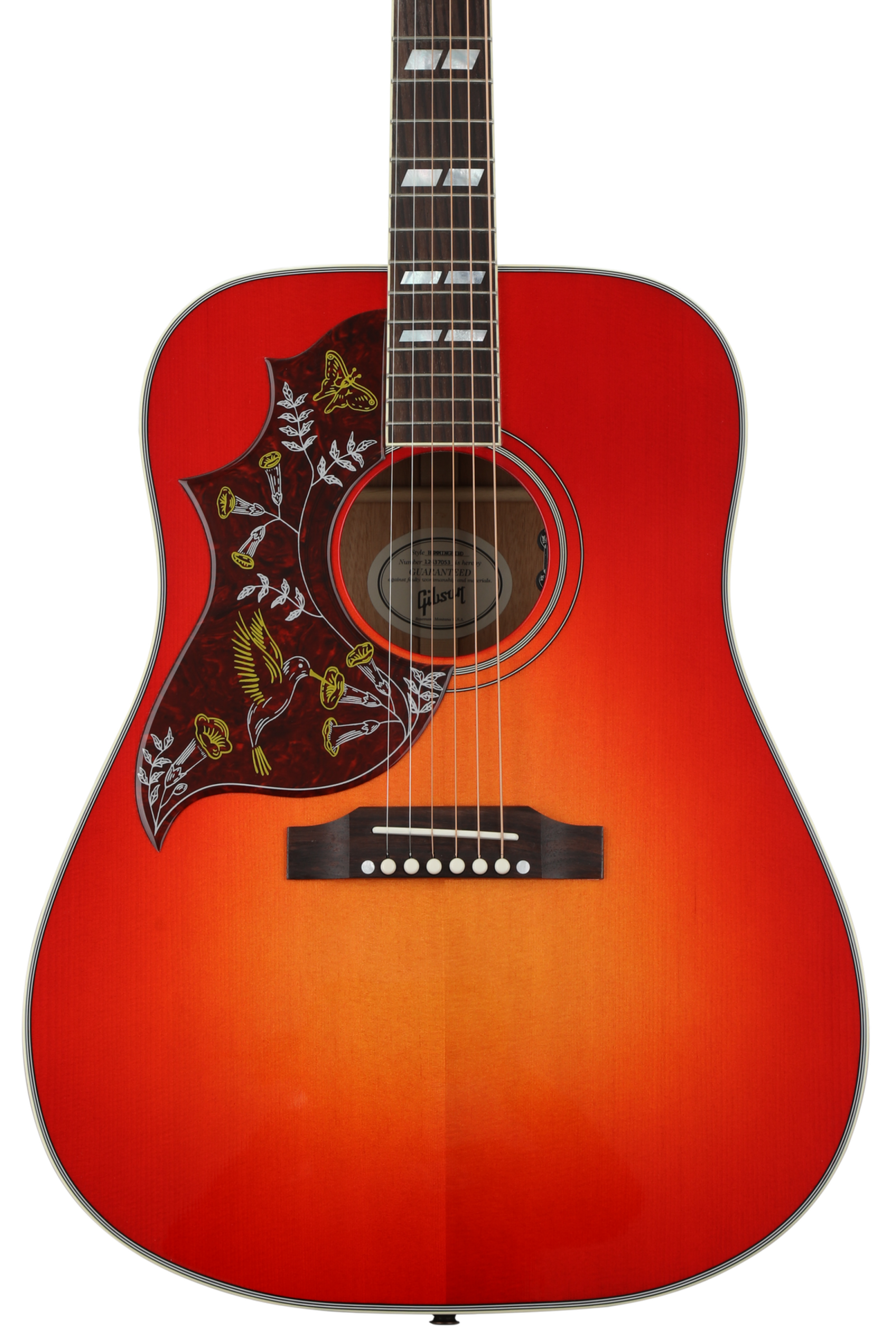 Gibson Acoustic Hummingbird Left-handed 2018 - Vintage Cherry Sunburst |  Sweetwater