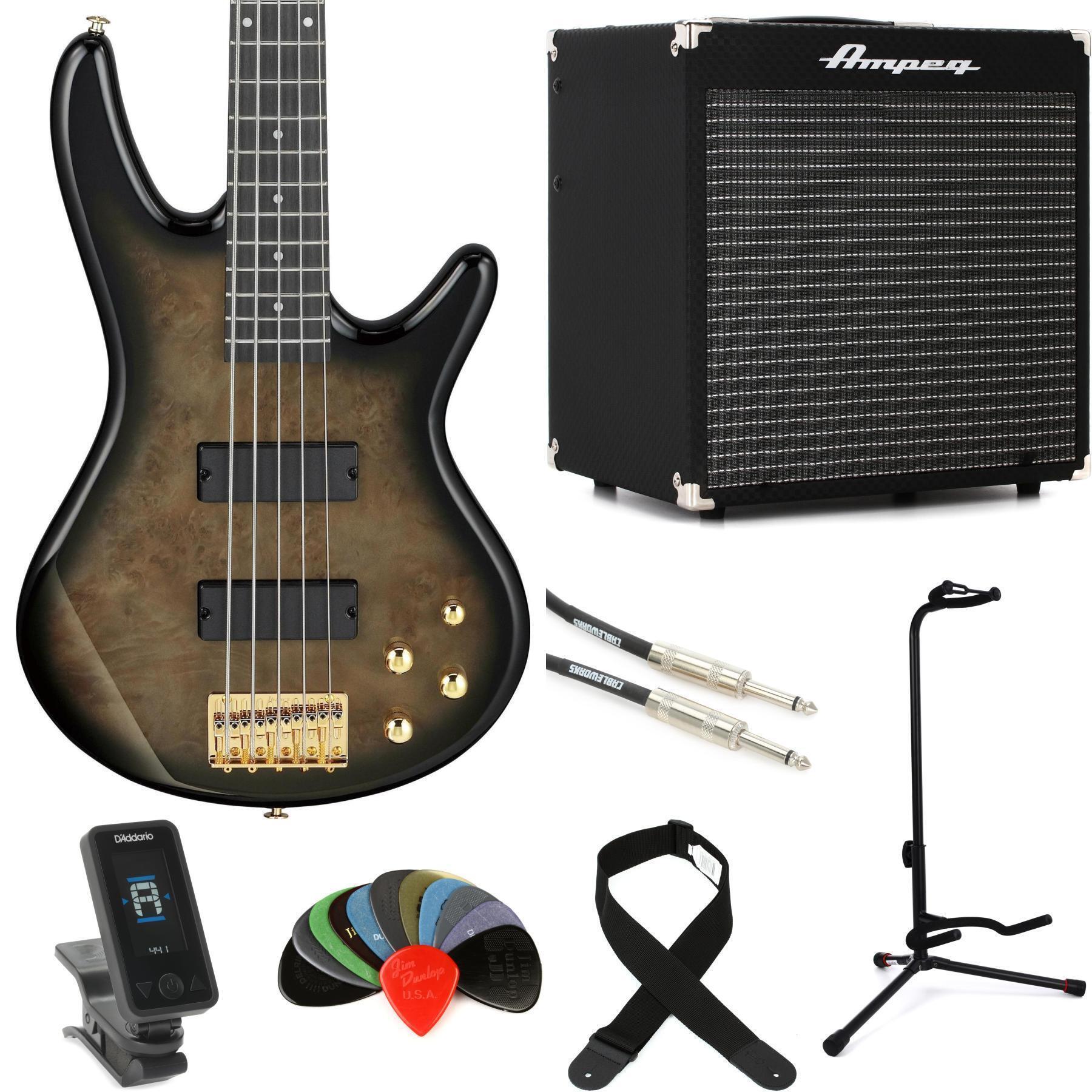 Ibanez Gio GSR205PC 5-string Bass Guitar - Transparent Pale Black