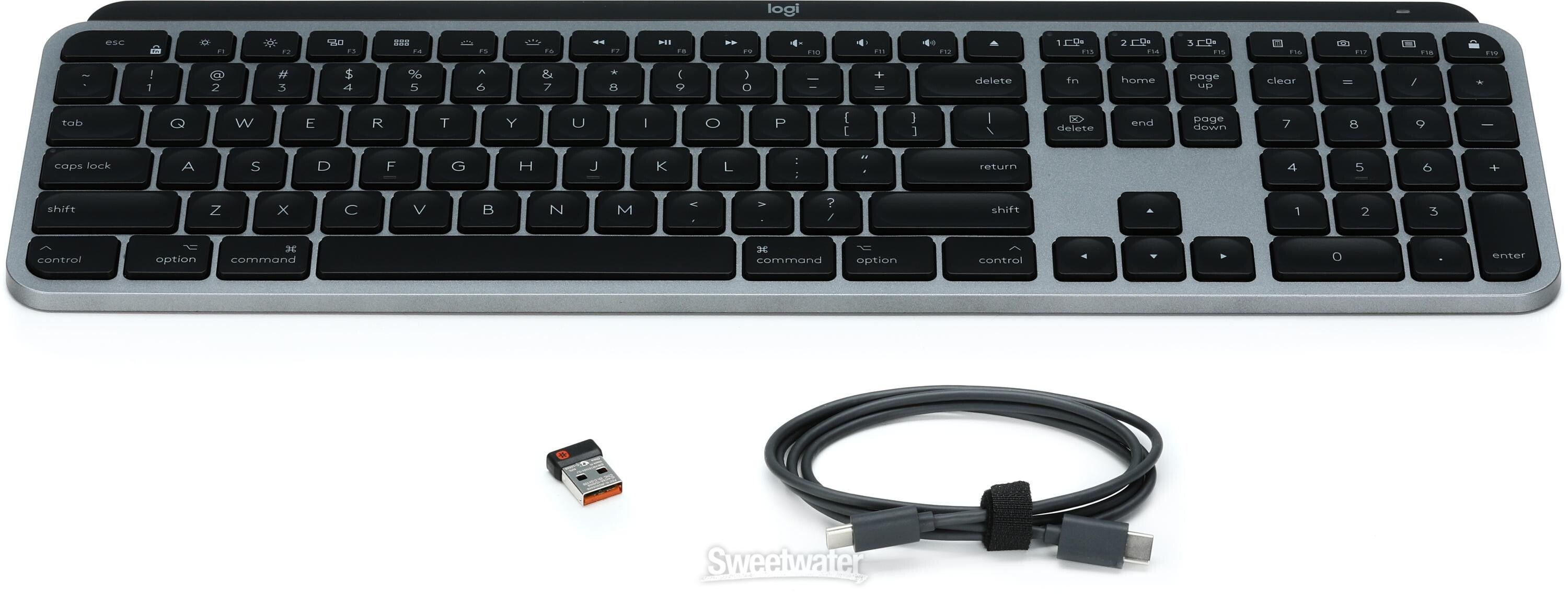 Logitech MX Keys for Mac - US English, Space Grey | Sweetwater