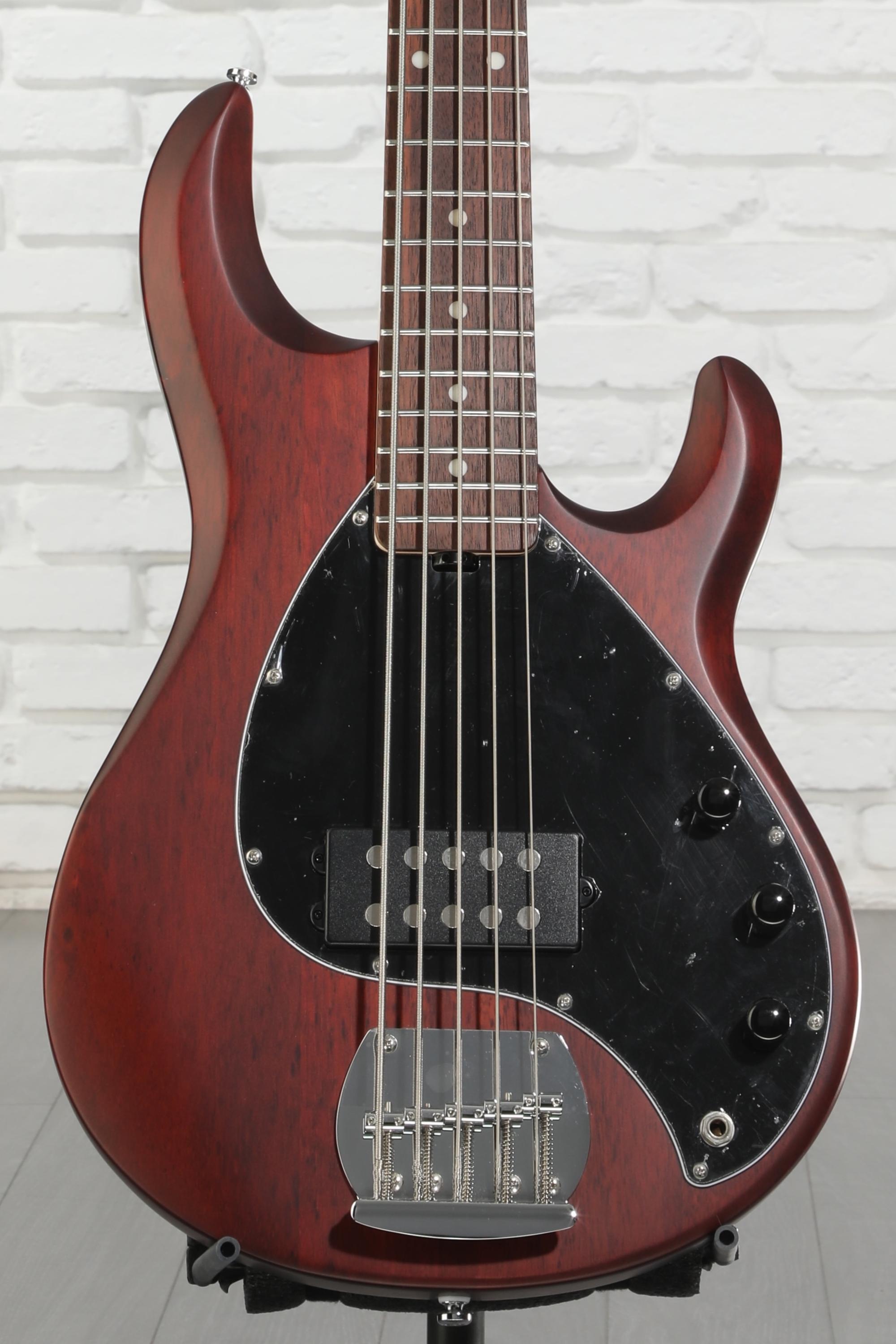 Sterling By Music Man StingRay RAY5 Bass Guitar - Walnut Satin