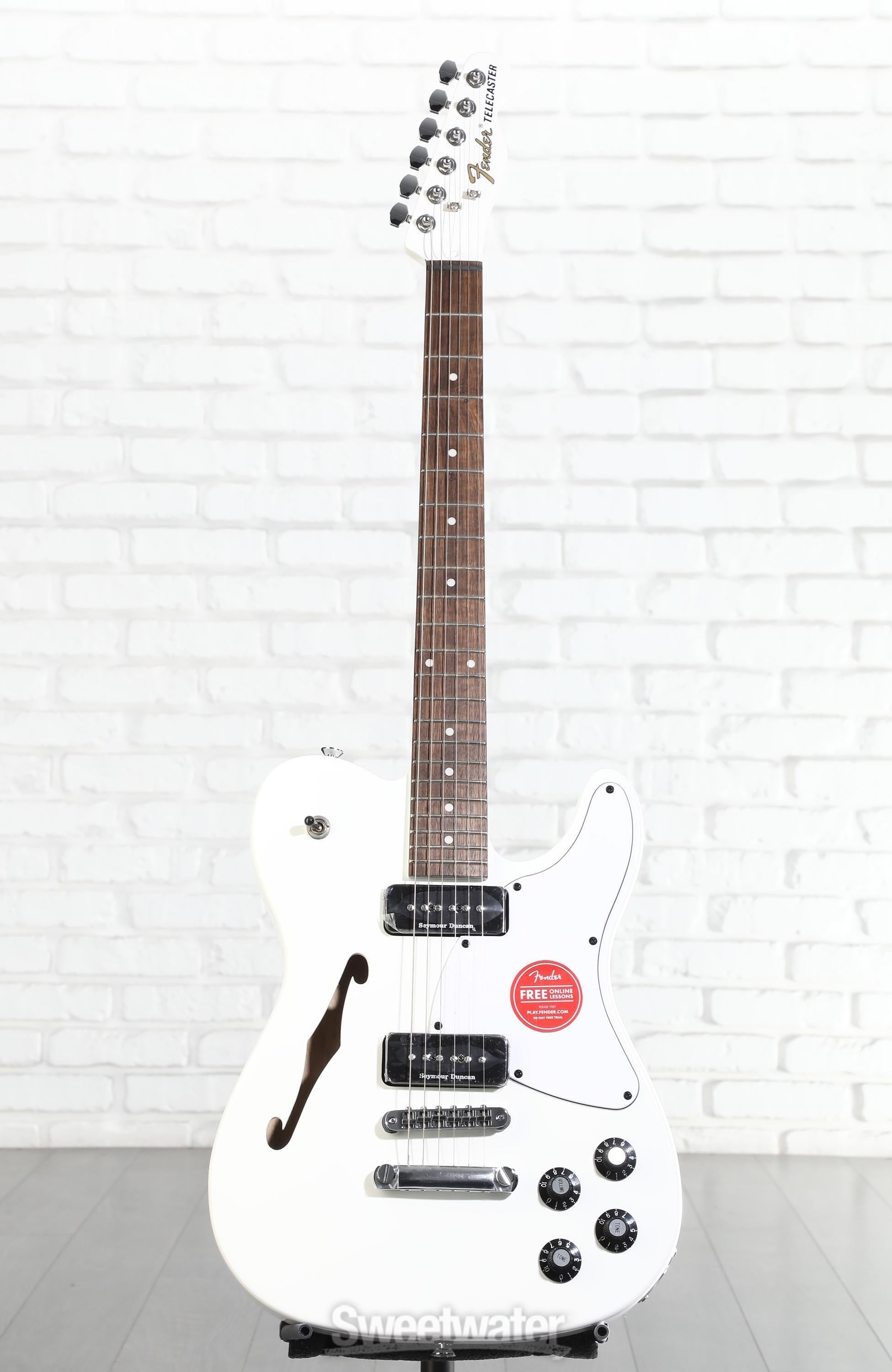 Fender Jim Adkins JA-90 Telecaster Thinline - White | Sweetwater