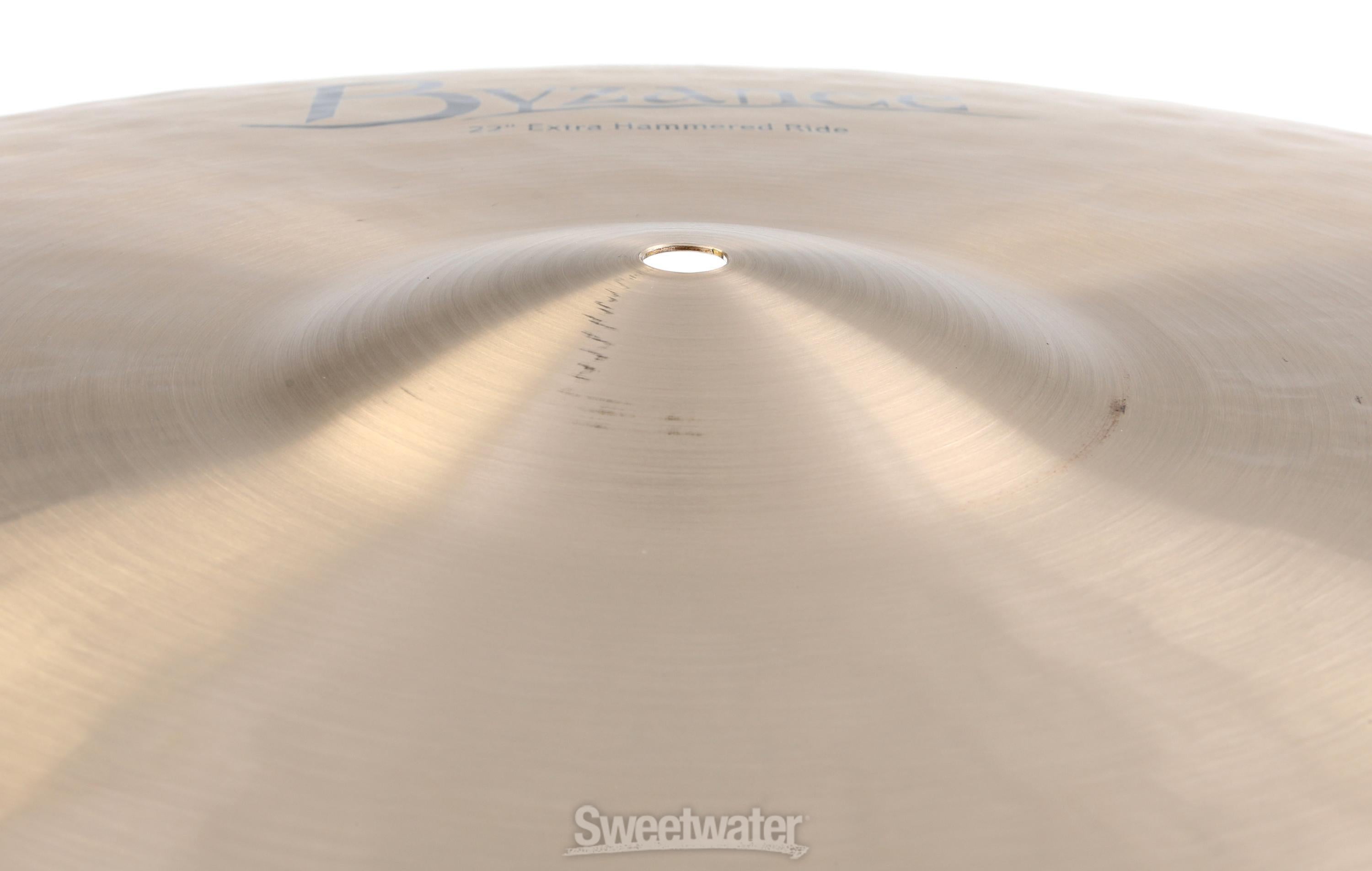 Meinl Cymbals Byzance Extra Hammered Ride Cymbal - 22 inches