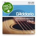 Photo of D'Addario EJ16 Phosphor Bronze Acoustic Guitar Strings - .012-.053 Light (3-pack)