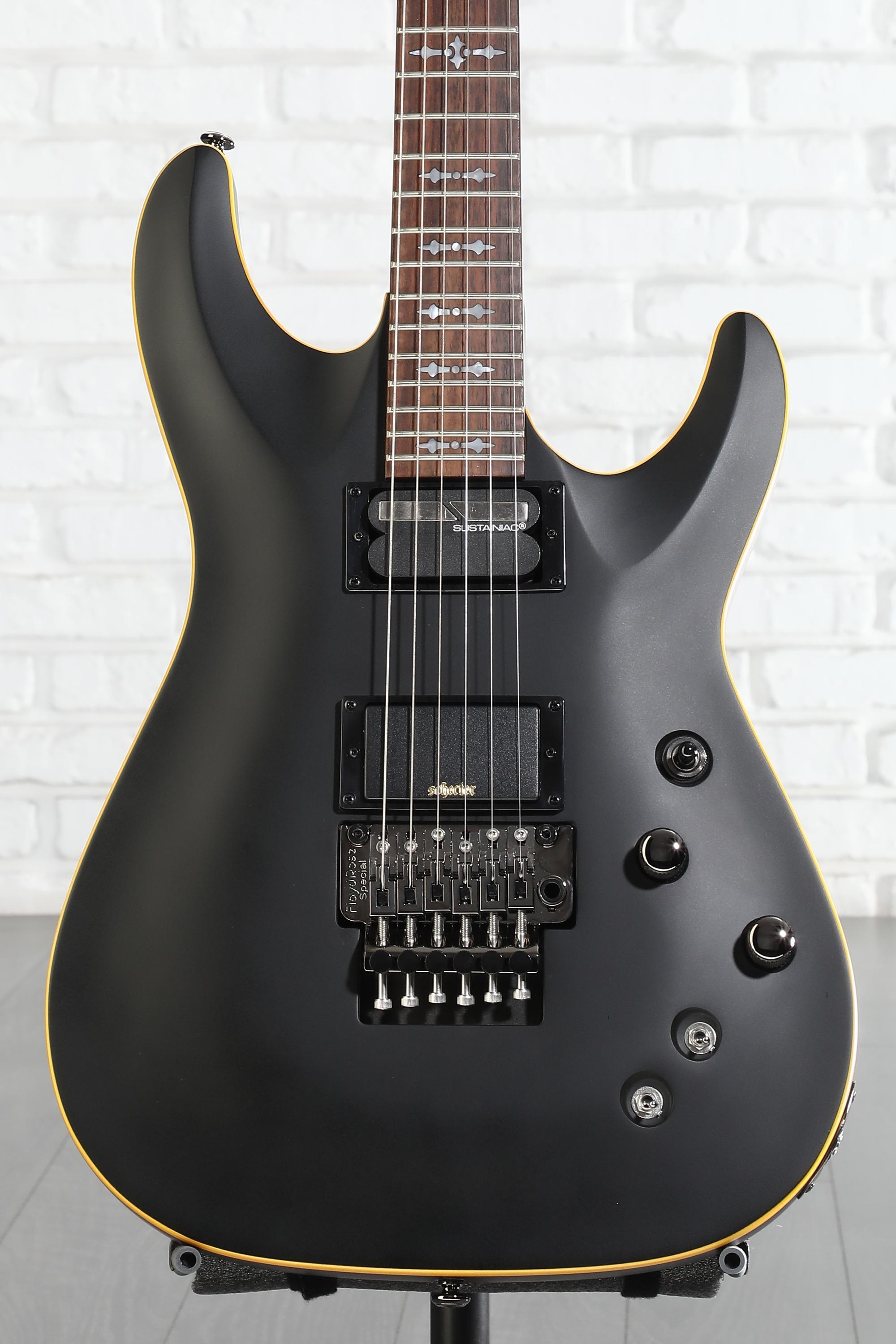 Schecter Demon-6 FR-S Electric Guitar - Satin Black | Sweetwater