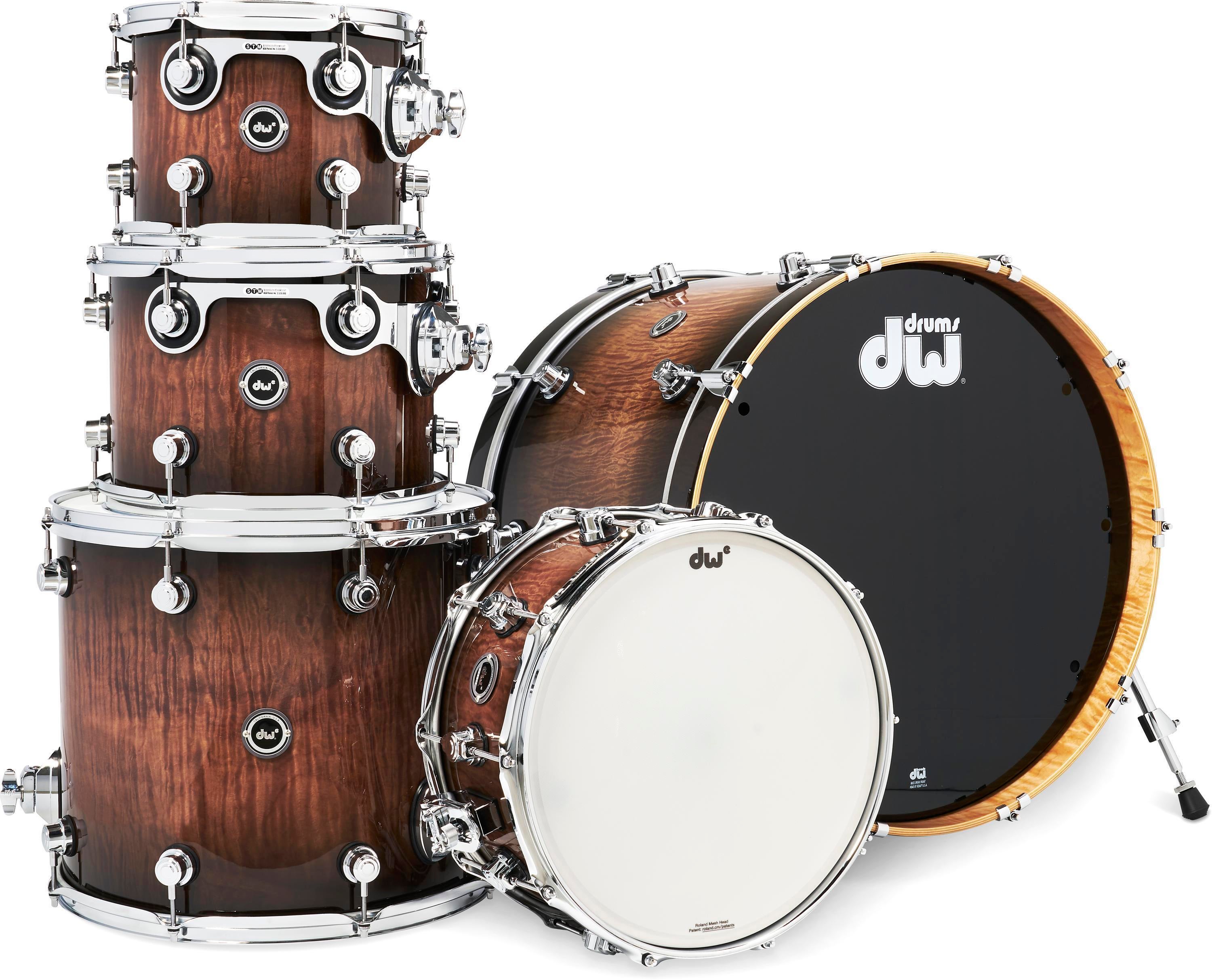 DW DWe 5 τεμαχίων Shell Pack - Curly MapleDW DWe 5 τεμαχίων Shell Pack - Curly Maple  