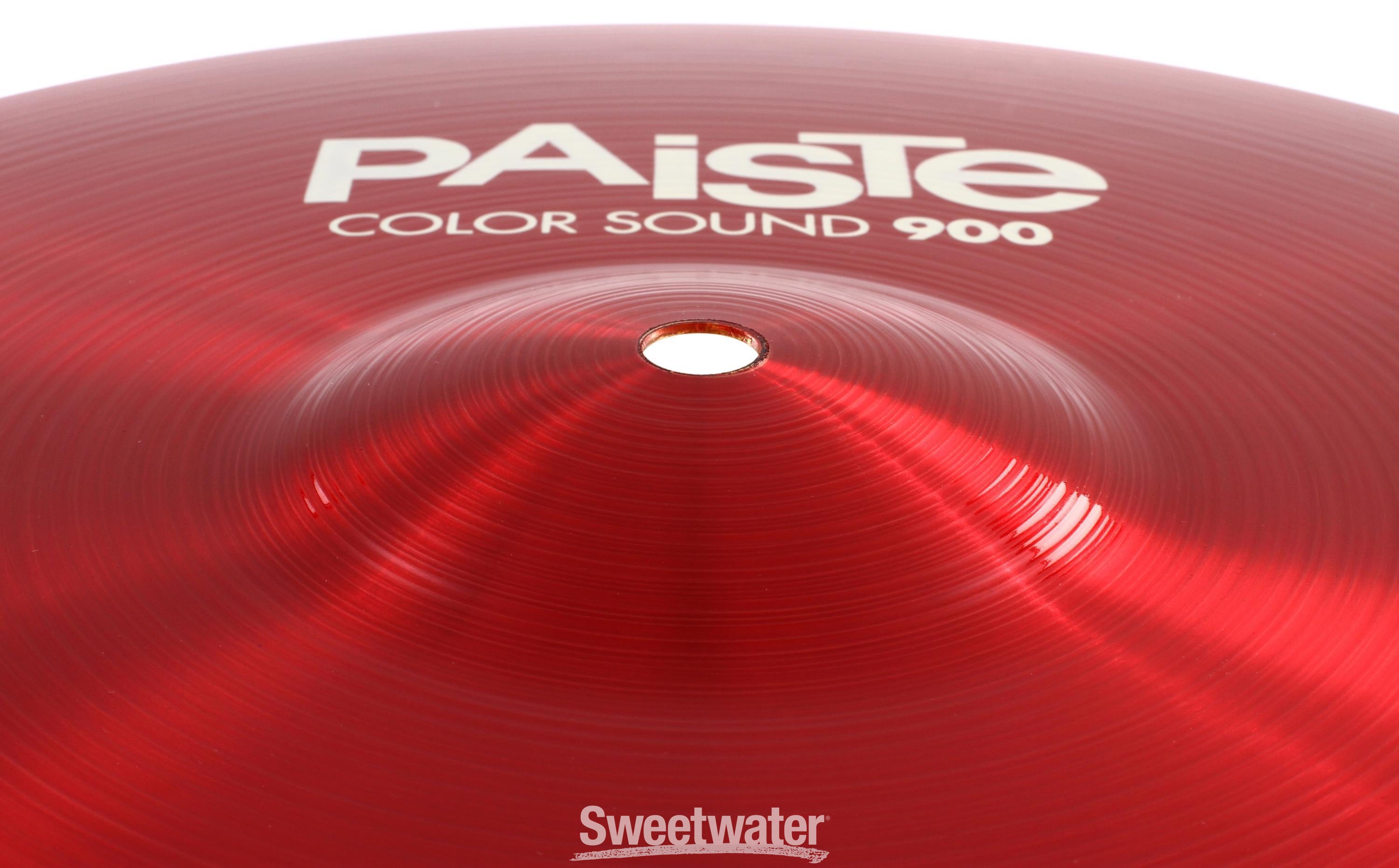 Paiste 14 inch Color Sound 900 Red Hi-hat Cymbals | Sweetwater