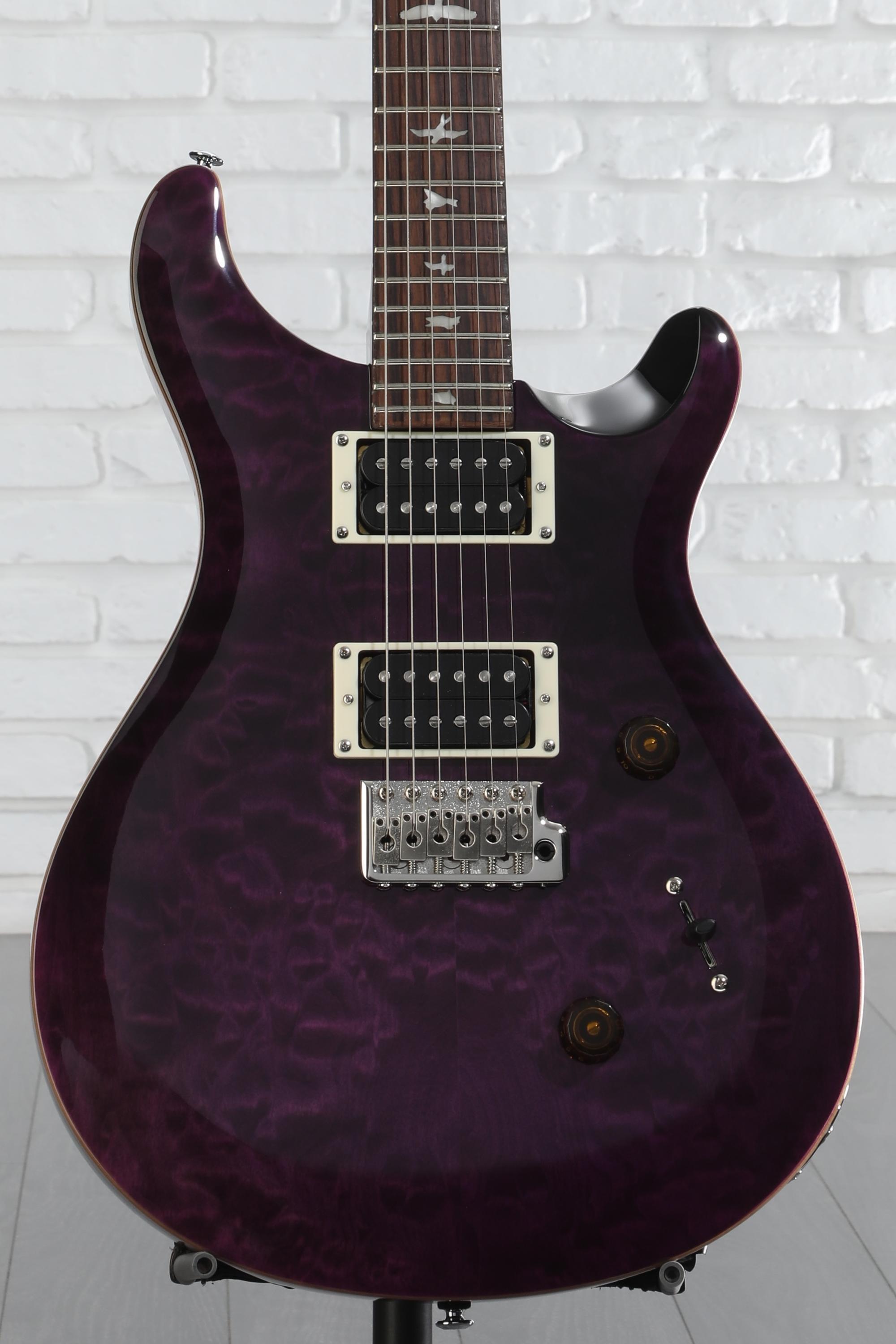 ギター Paul Reed Smith SE Custom 24 Amethyst PRS SE 30th Anniversary Custom 24 Electric Guitar Amethyst