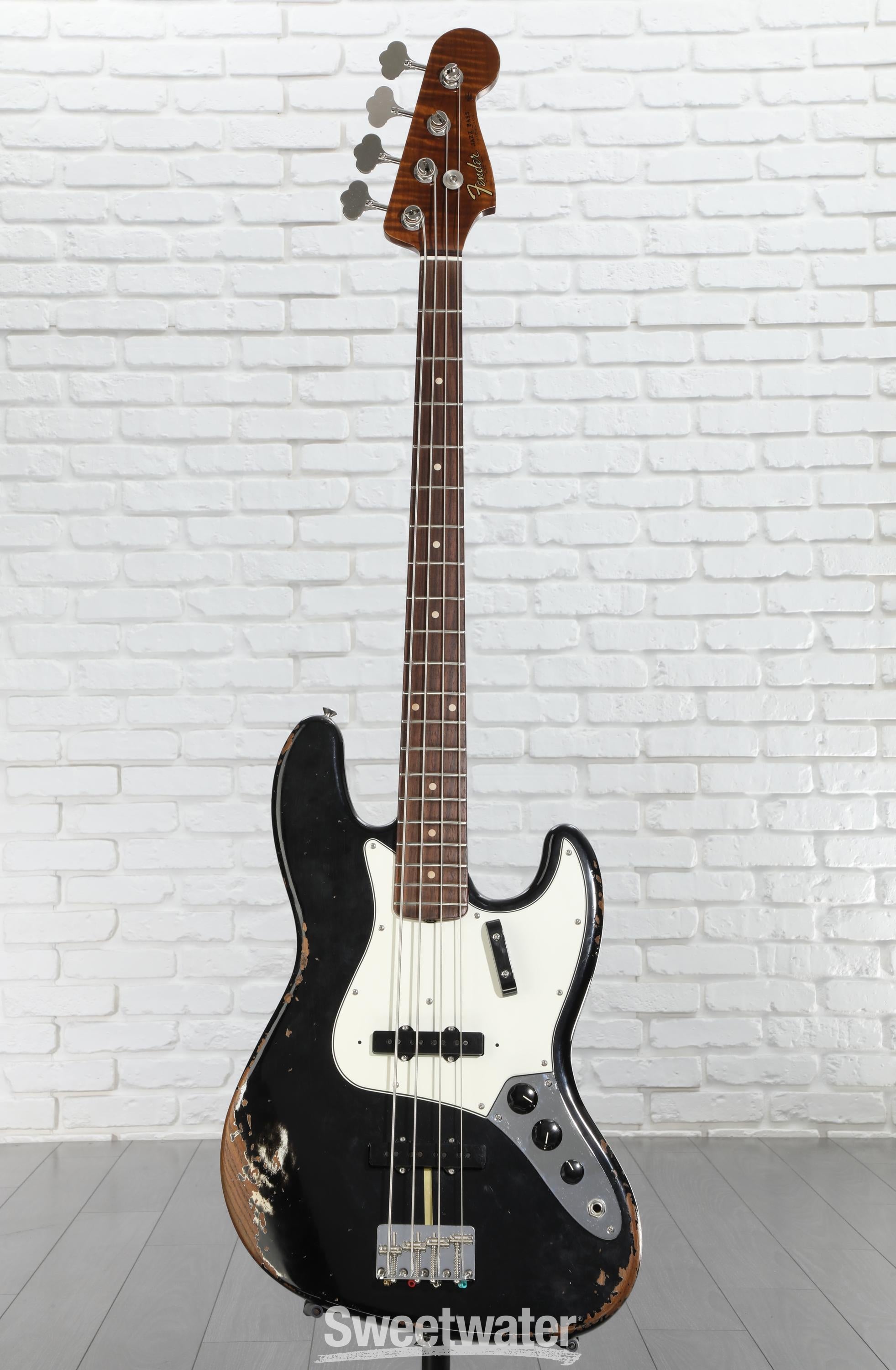ベース Fender custom shop jazz bass 1962 YAMANO Fender Custom Shop 1962 Jazz Bass, Relic, Aged Black | Humbucker Music