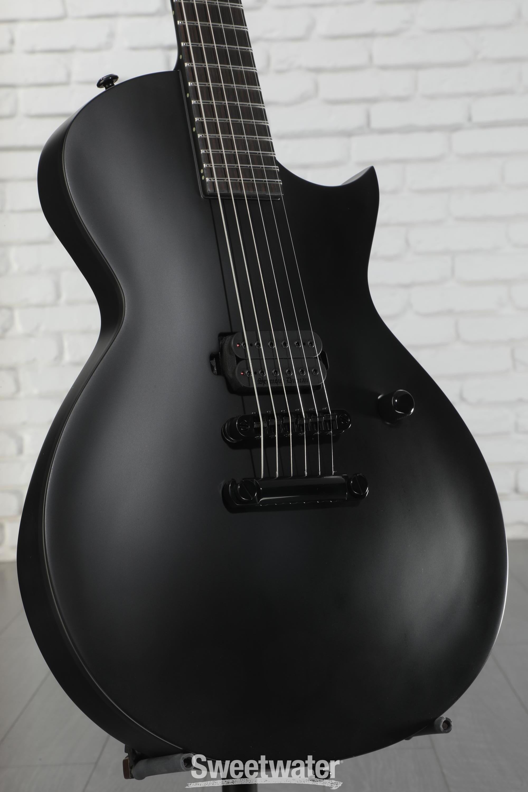 ESP EC-500 LTD サテンブラックエレキギター Used 2006 ESP LTD EC-500 Skull & Crossbones Black Solid Body