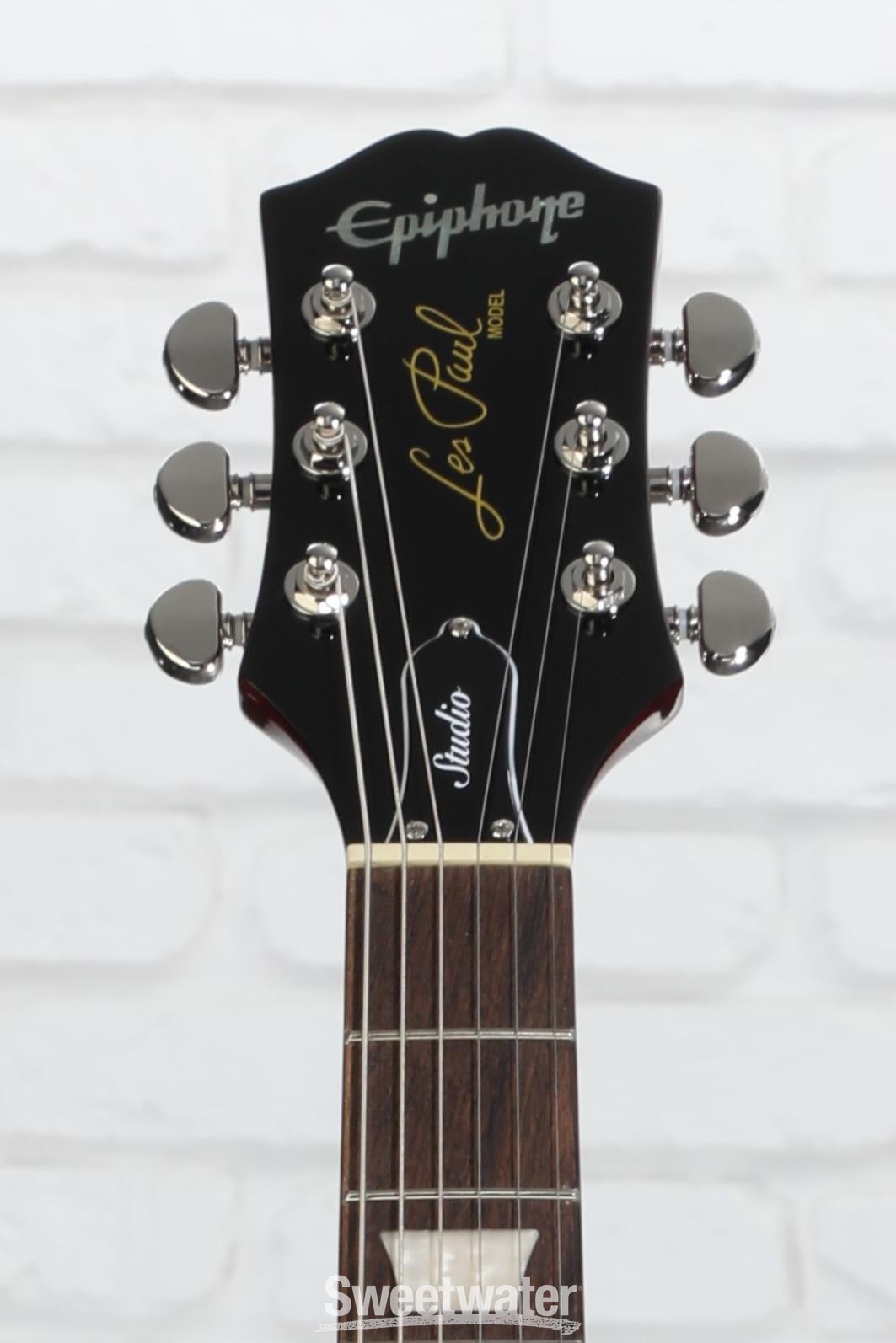 Epiphone Les Paul Studio Electric Guitar - Wine Red | Sweetwater