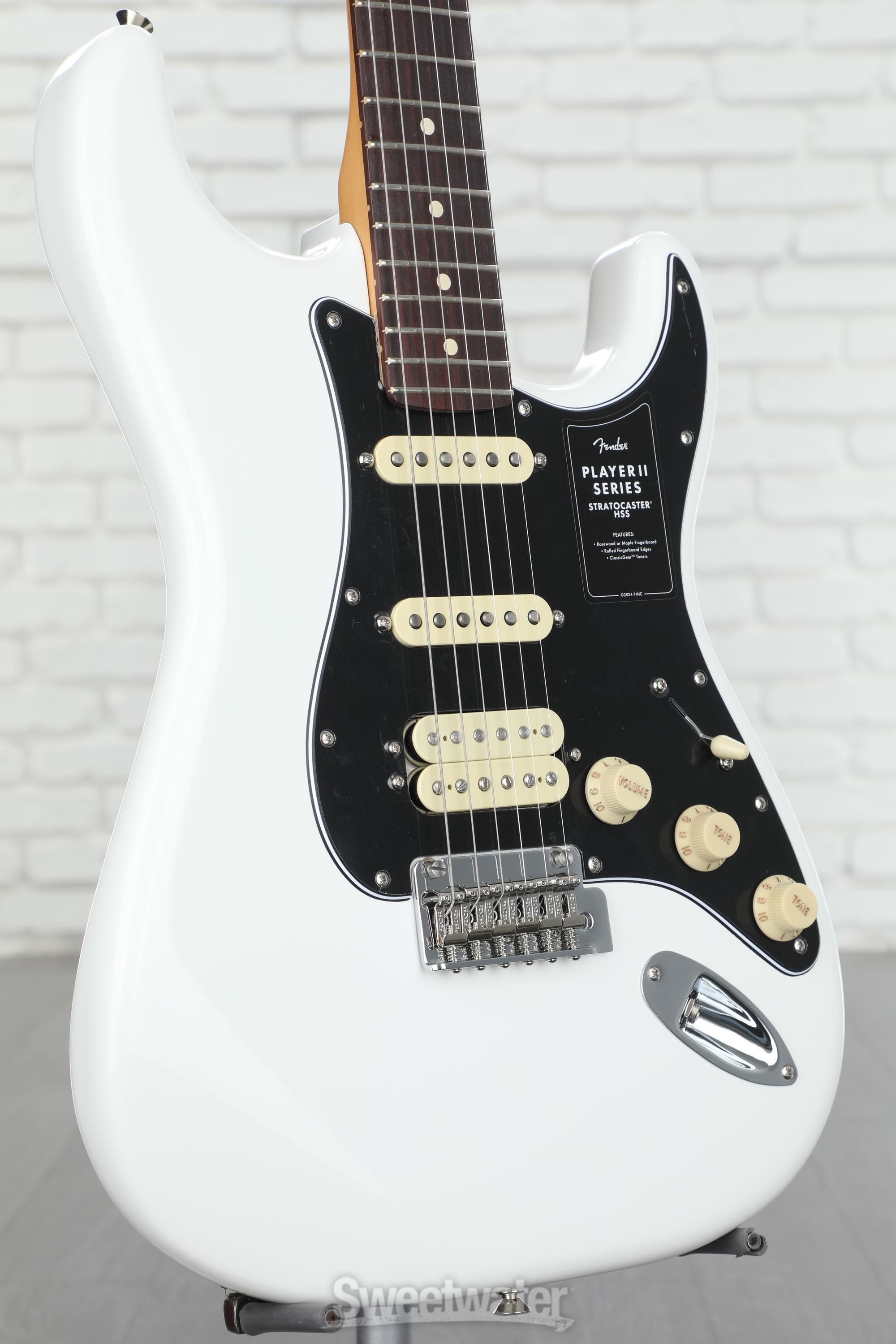 Fender Player II Stratocaster HSS Electric Guitar - Polar White
