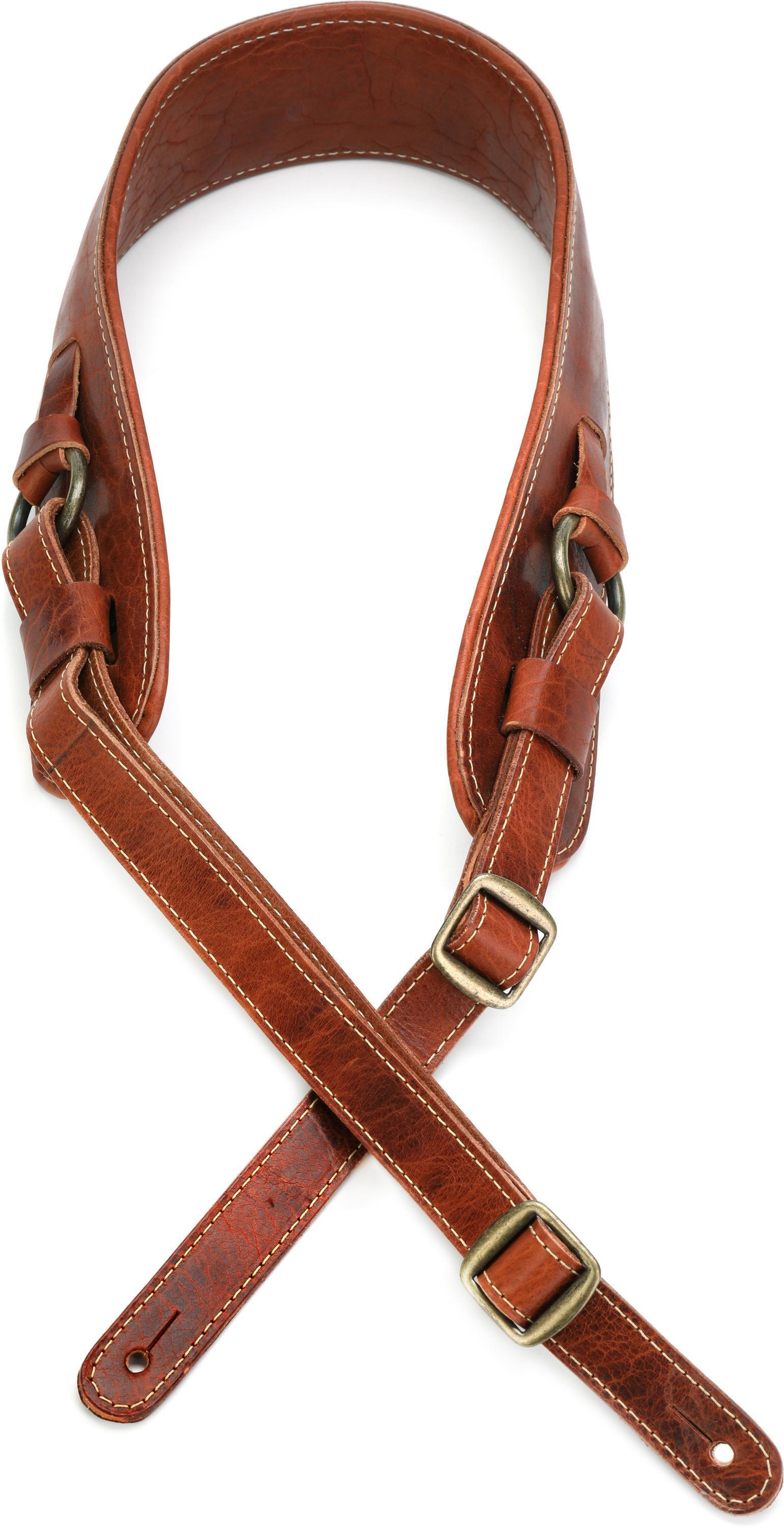 Photo of LM Products Yellowstone Bison Leather Ring Strap - Tan
