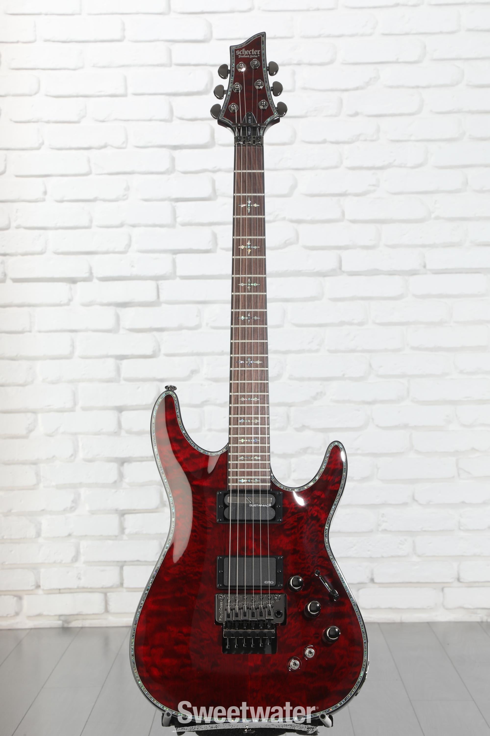 SCHECTER C-1 FR HellRaiser　美品！ Schecter Hellraiser C-1 FR-S Electric Guitar - Black Cherry