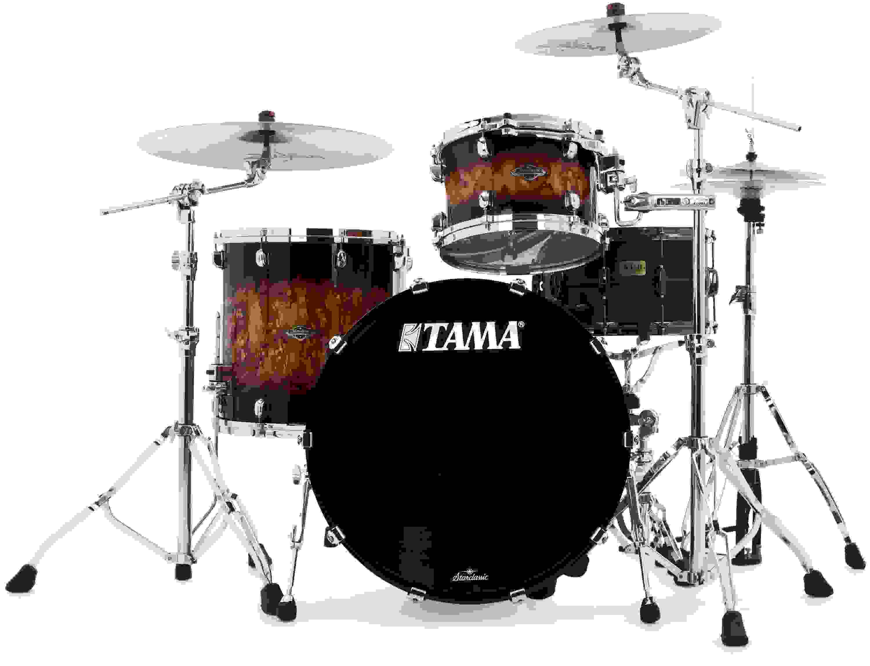 Tama Starclassic Walnut/Birch WBS32RZS 3-piece Shell Pack - Molten Brown Burst