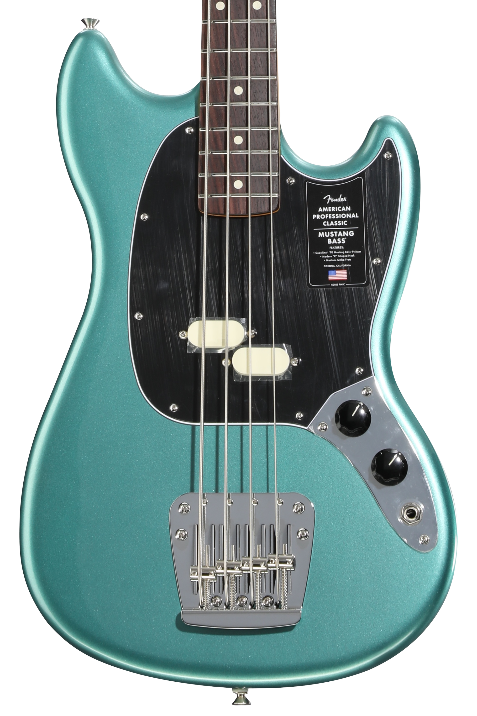 Fender American Performer Mustang Bass - Satin Surf Green with