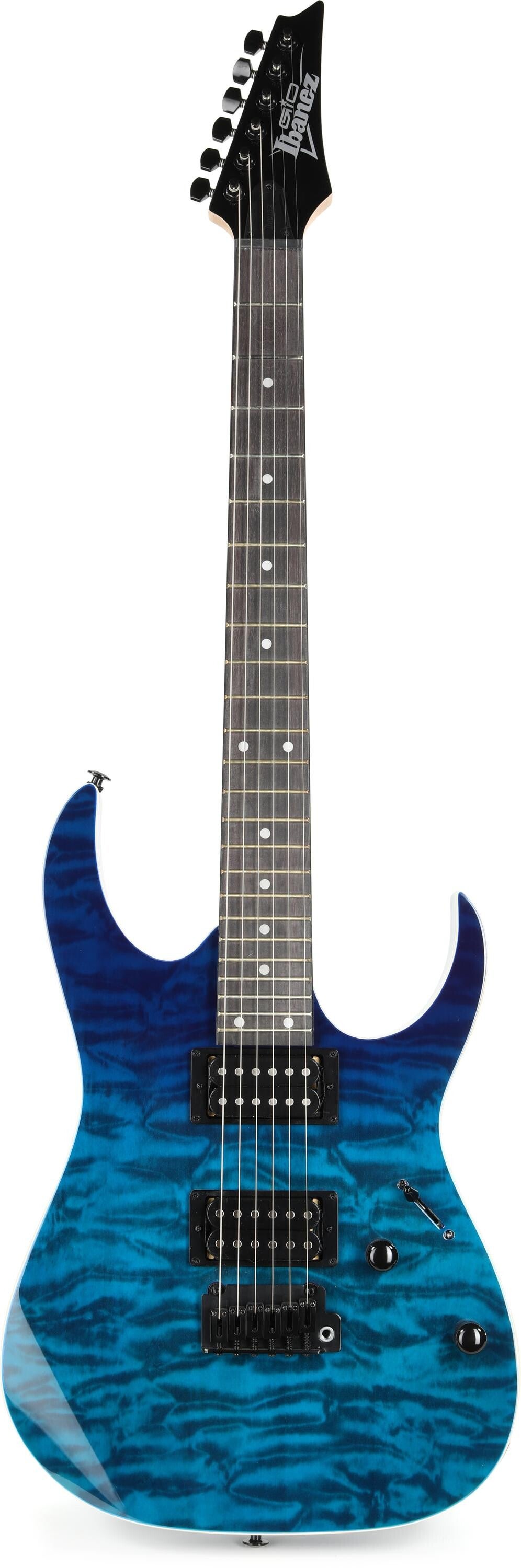 Ibanez GIO GRG120QASP Electric Guitar - Blue Gradiation | Sweetwater