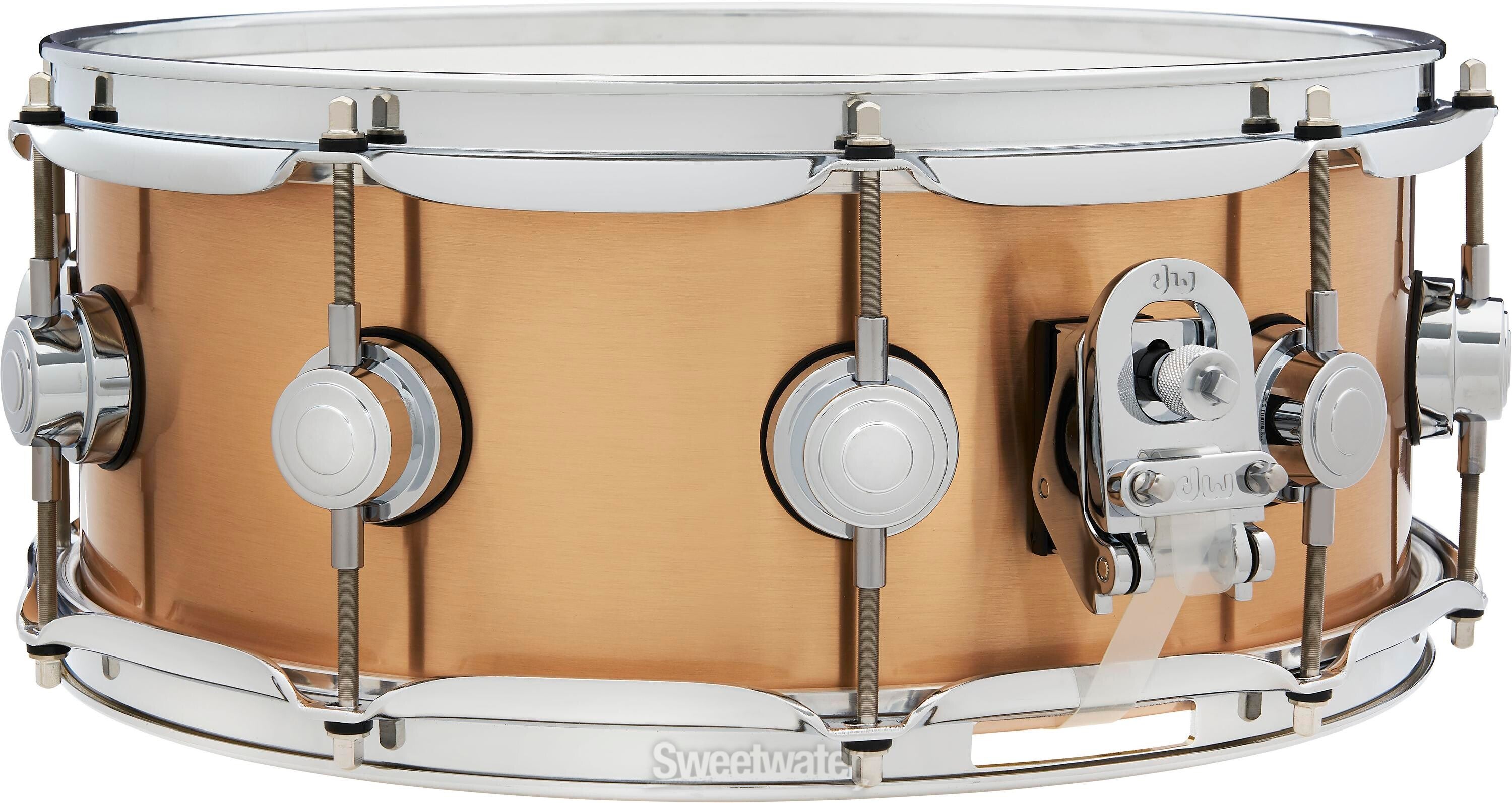 DW Collector's Series Bronze Snare Drum - 5.5 x 14 inch - Brushed Bronze