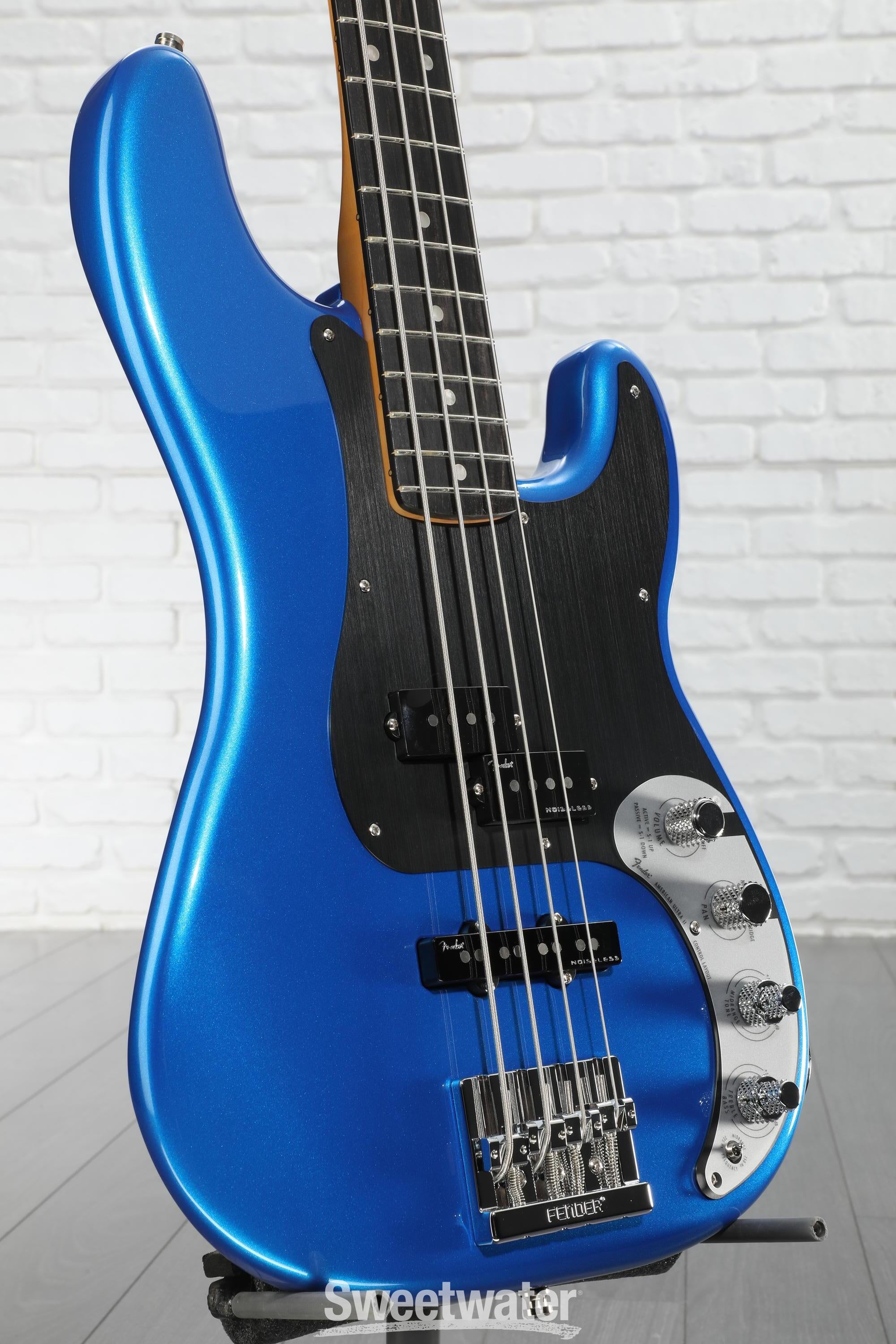 【限定】【新品】FENDER USA ULTRA PRESISION BASS Fender American Ultra II Precision Bass - Noble Blue | Sweetwater