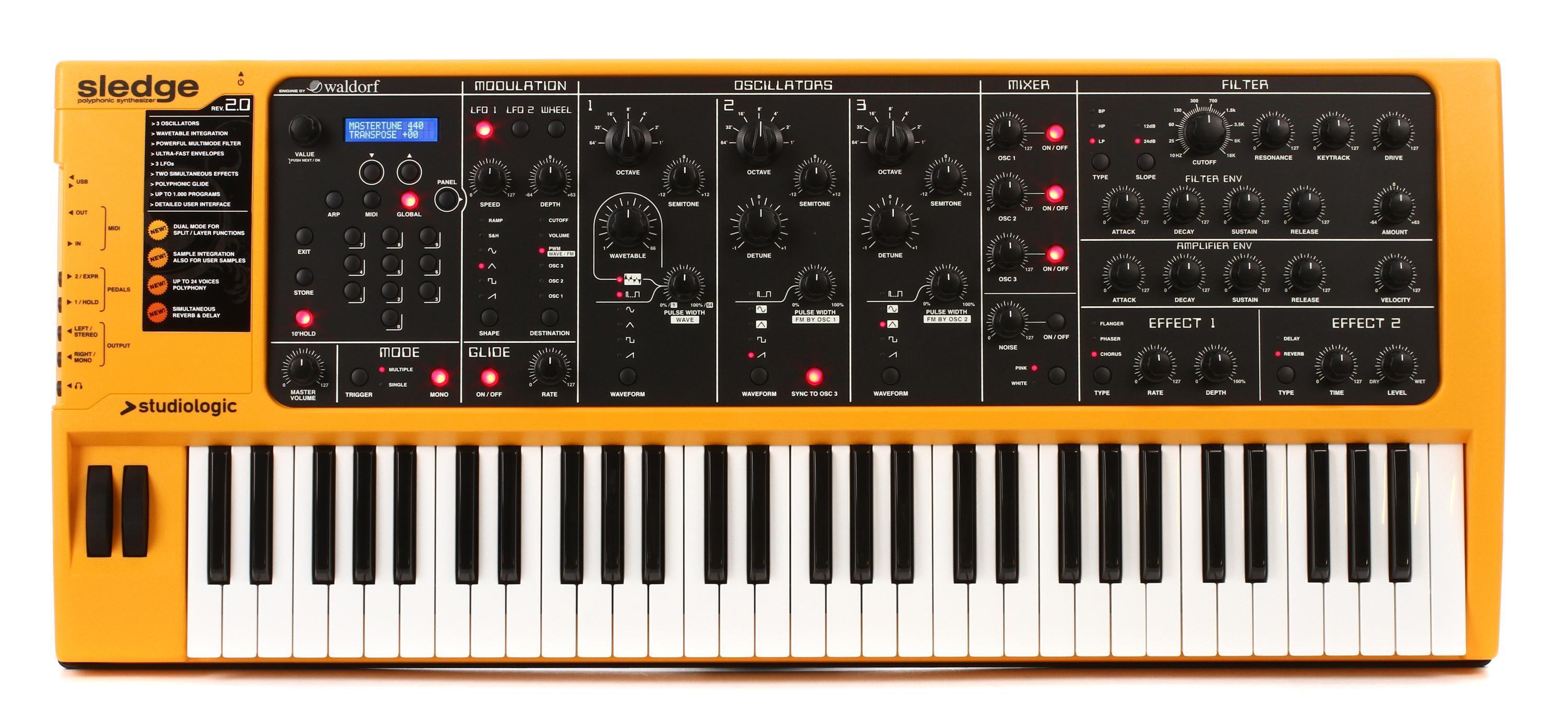 【StudioLogic・Sledge・スタジオロジック・スレッジ・動作品】 Studiologic Sledge 2.0 Virtual Analog Synthesizers Reviews