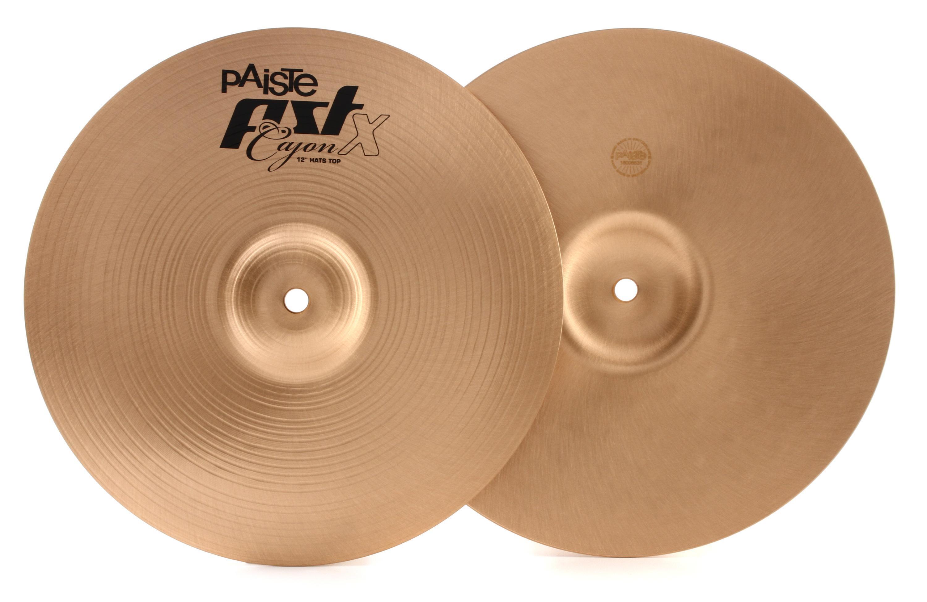 Paiste 12 inch PST X Cajon Hihat Cymbals Sweetwater