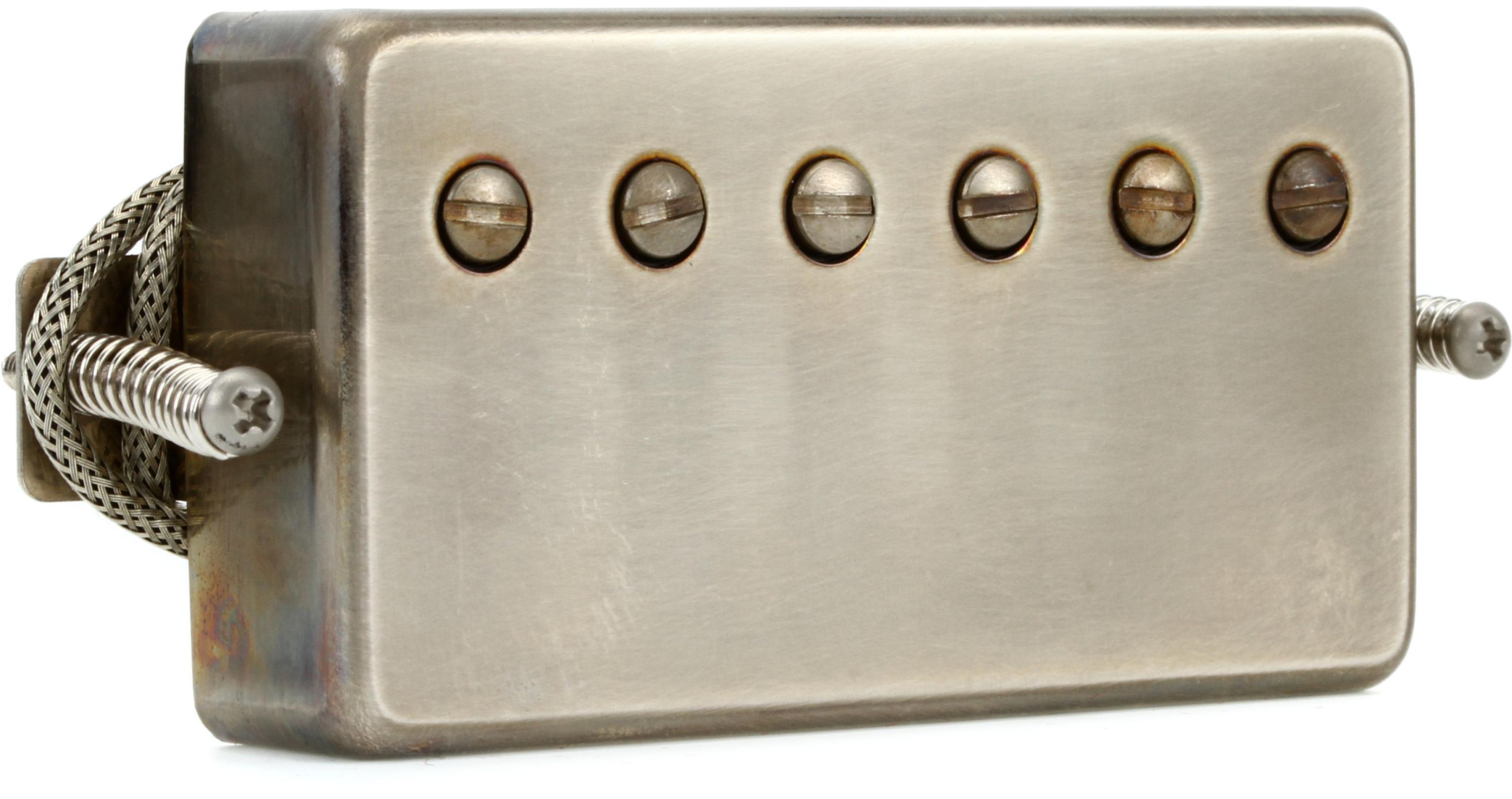 Xotic Raw Vintage PAF Classic Bridge/Neck Humbucker Pickup - F-spaced with  Reverse Polarity - Aged Nickel