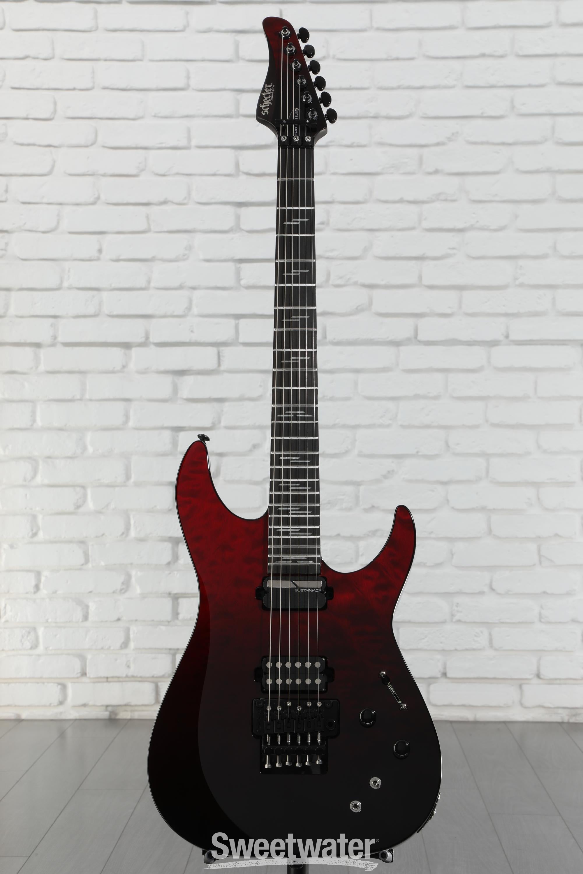 Schecter Reaper-6 レフティ Schecter Reaper-6 FR-S Left-Handed - Satin Charcoal Burst