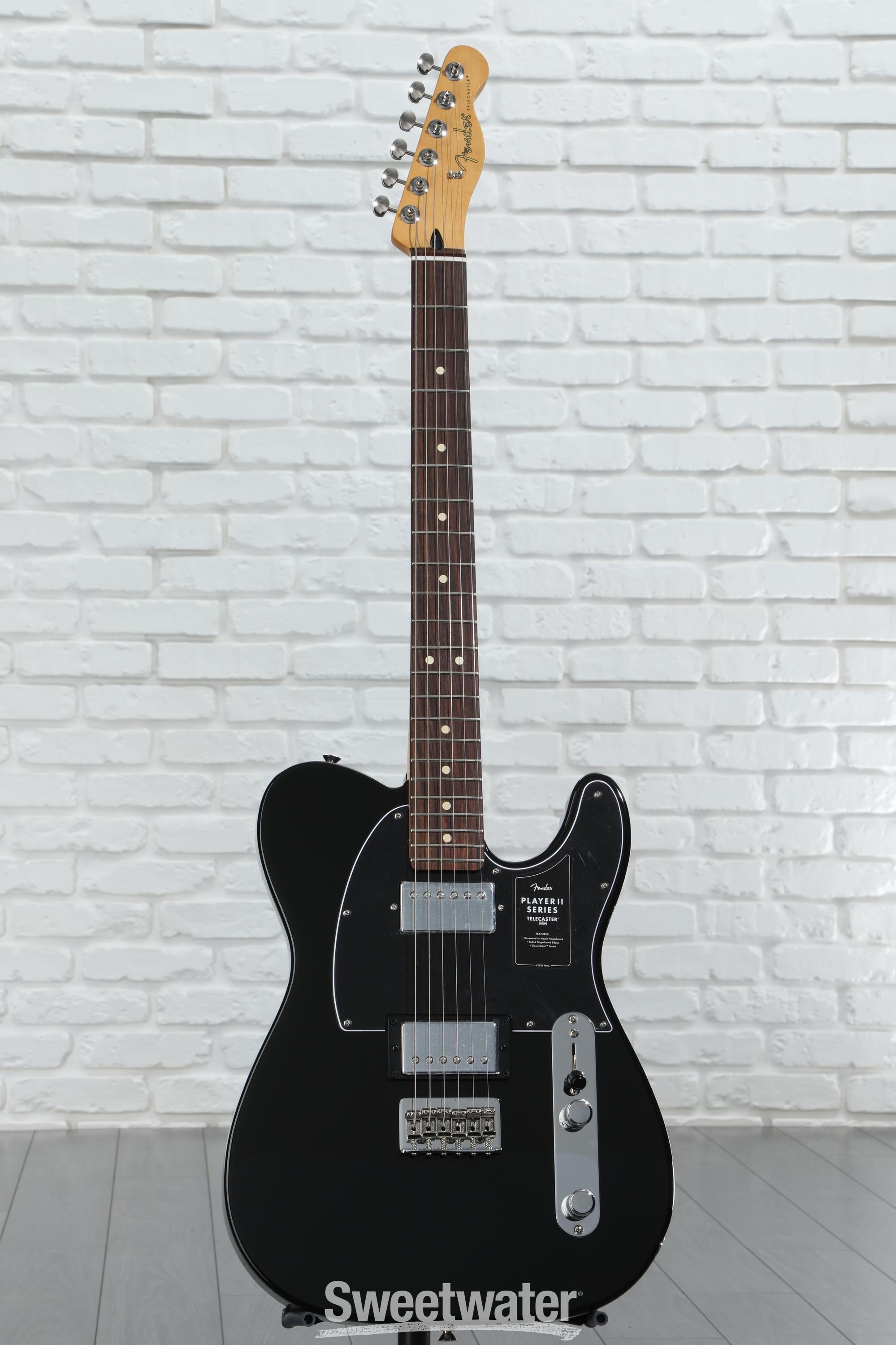 Fender Player II Telecaster HH Electric Guitar - Black with
