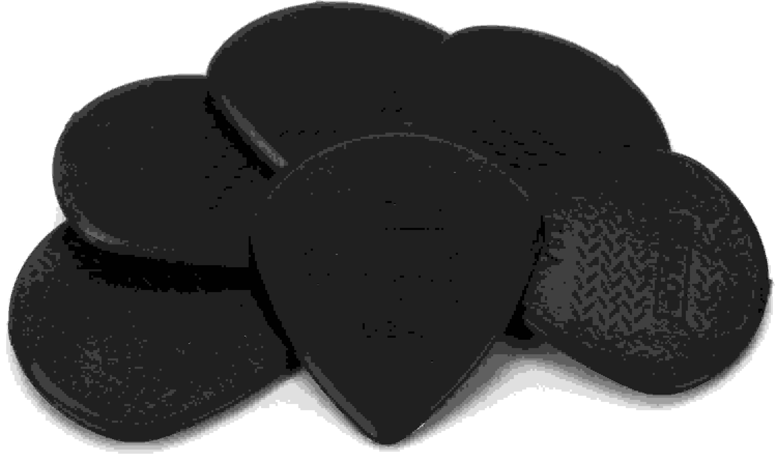 Dunlop Max-Grip Jazz III Guitar Picks - 1.38mm, Black, 6-pack
