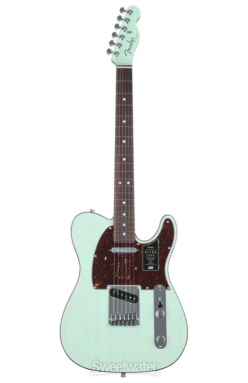 Fender American Ultra Luxe Telecaster - Surf Green with Rosewood Fingerboard