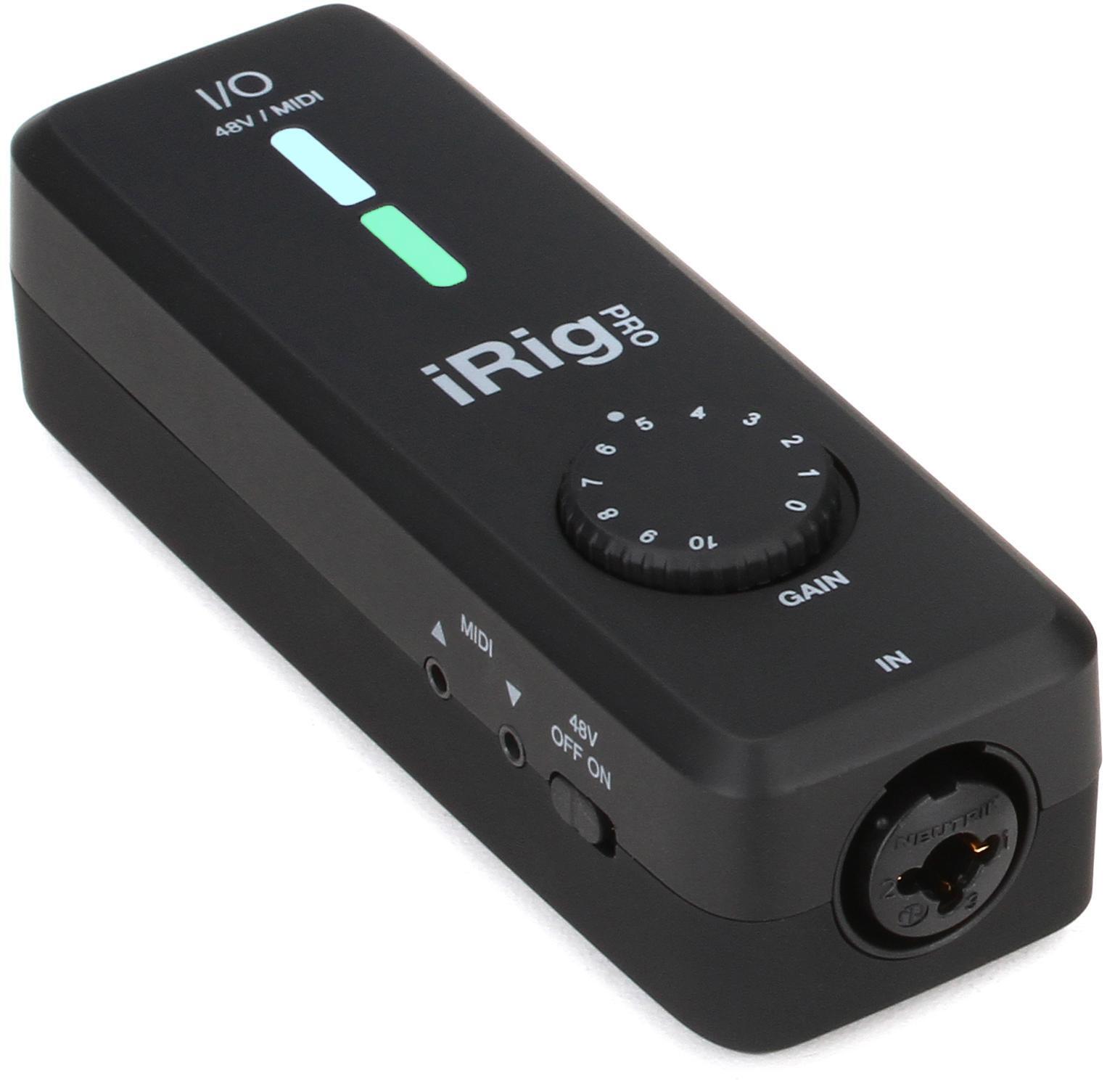 Bundled Item: IK Multimedia iRig Pro I/O USB Audio Interface for iOS, Android, Mac, and PC
