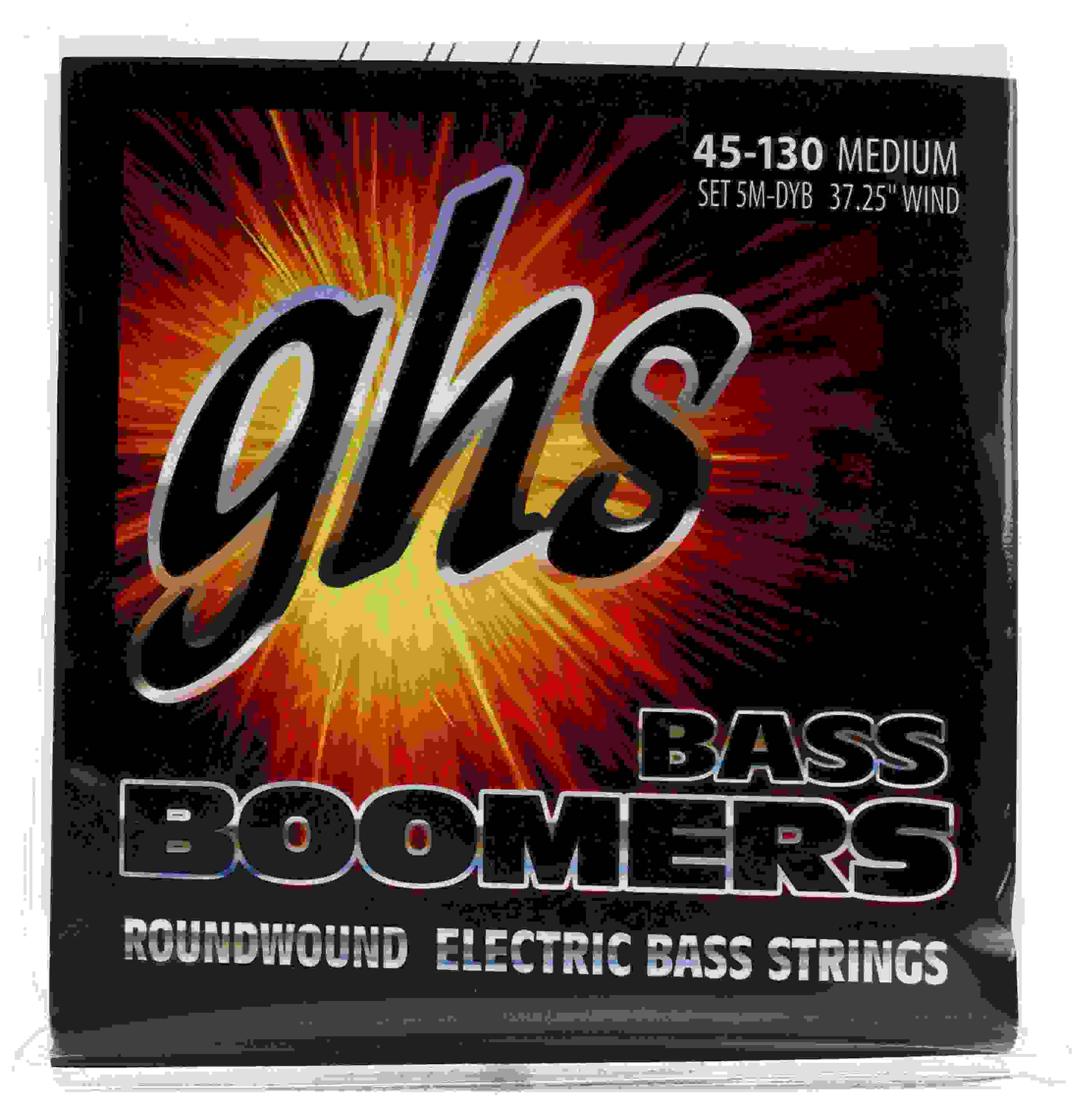 GHS 5M-DYB Bass Boomers Roundwound Electric Bass Guitar Strings - .045-.130 Medium Long Scale 5-string