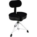 Photo of Ahead Spinal-G 3-leg Drum Throne with Saddle Seat and Backrest - Black