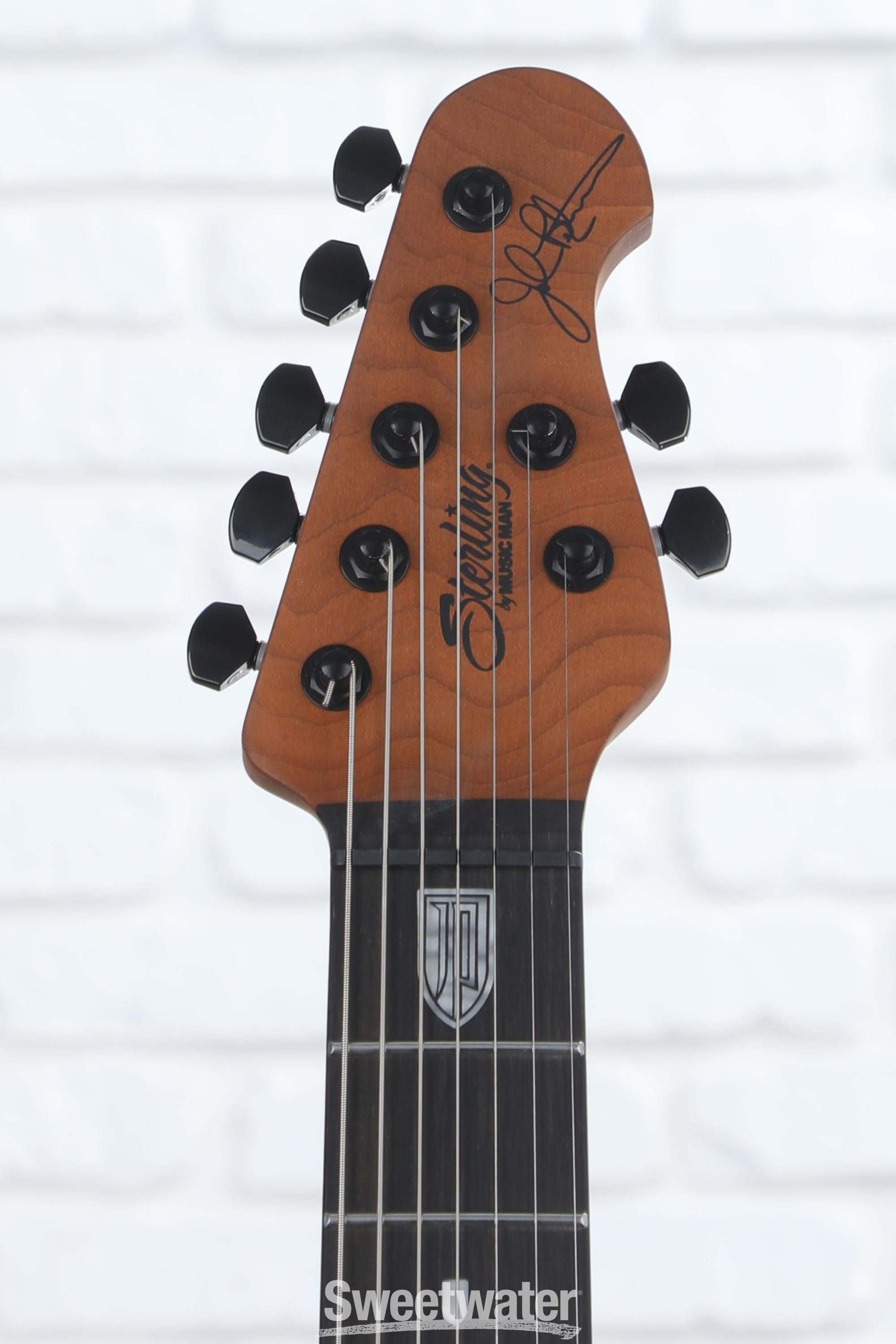 Sterling By Music Man JP157DQM 7-string Electric Guitar - Cerulean