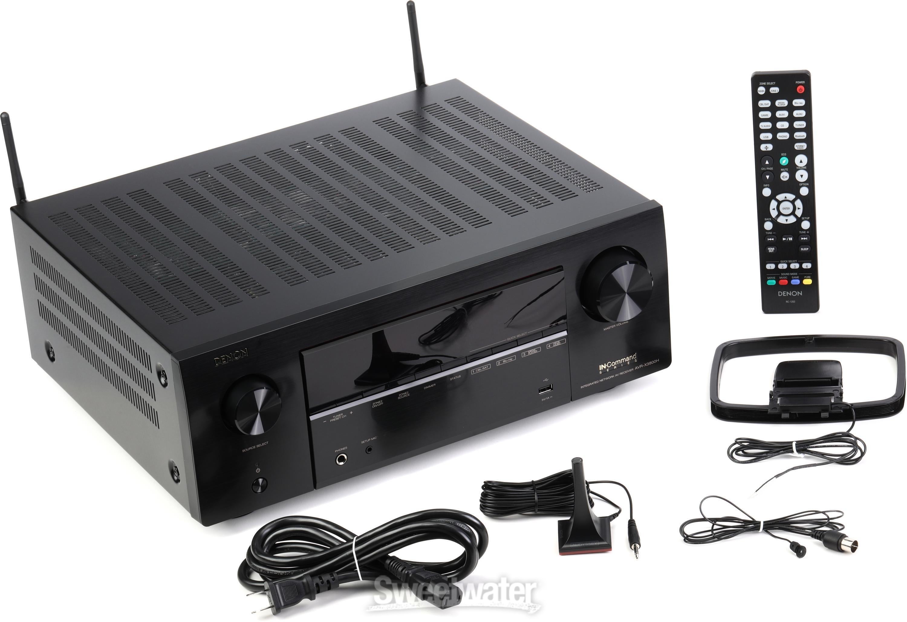 Denon AVR-X3800H 105-watt, 9.4-channel 8K A/V Receiver