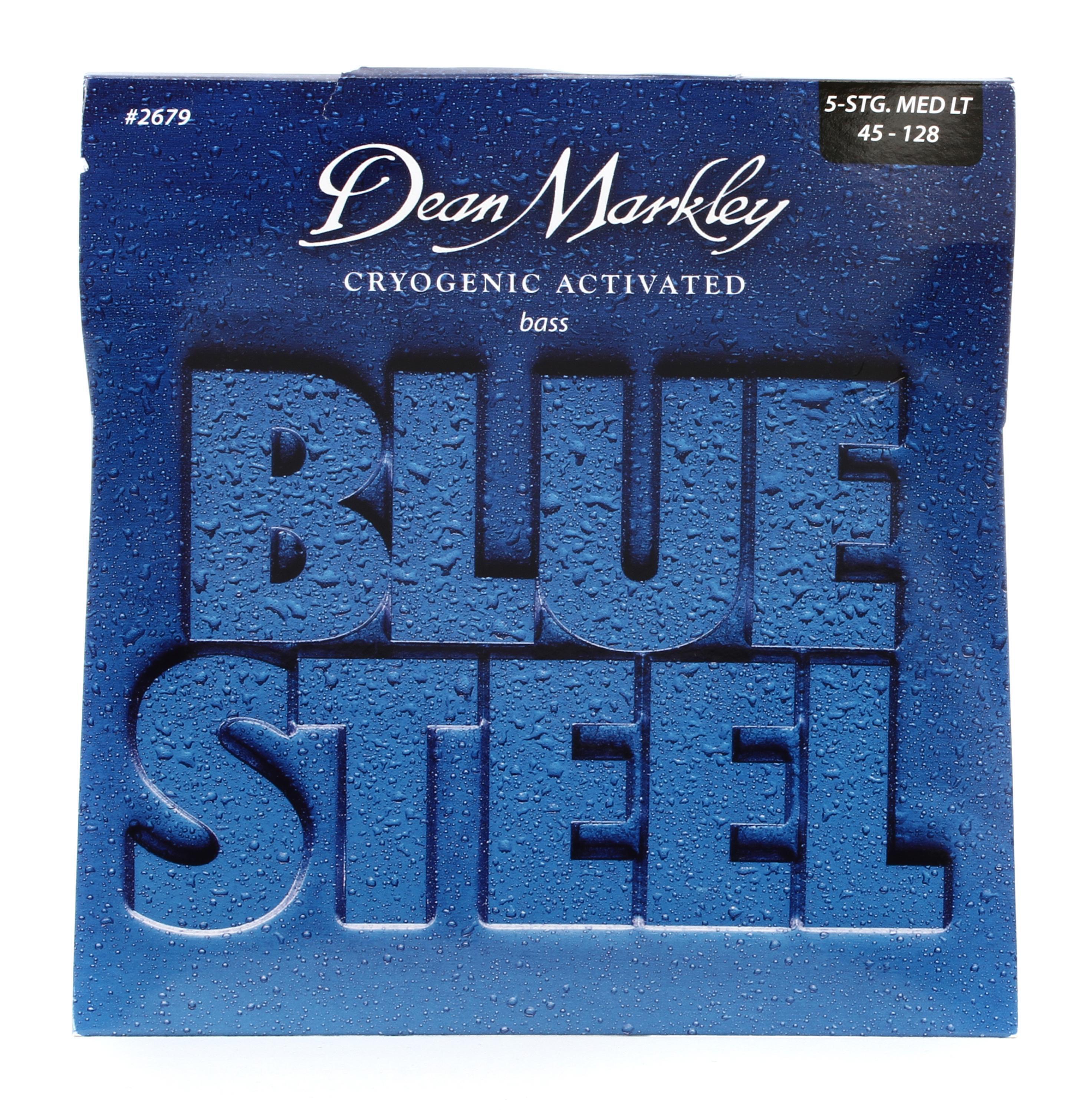 Dean Markley 2679 Blue Steel Bass Guitar Strings - .045-.128 Medium Light 5- string | Sweetwater