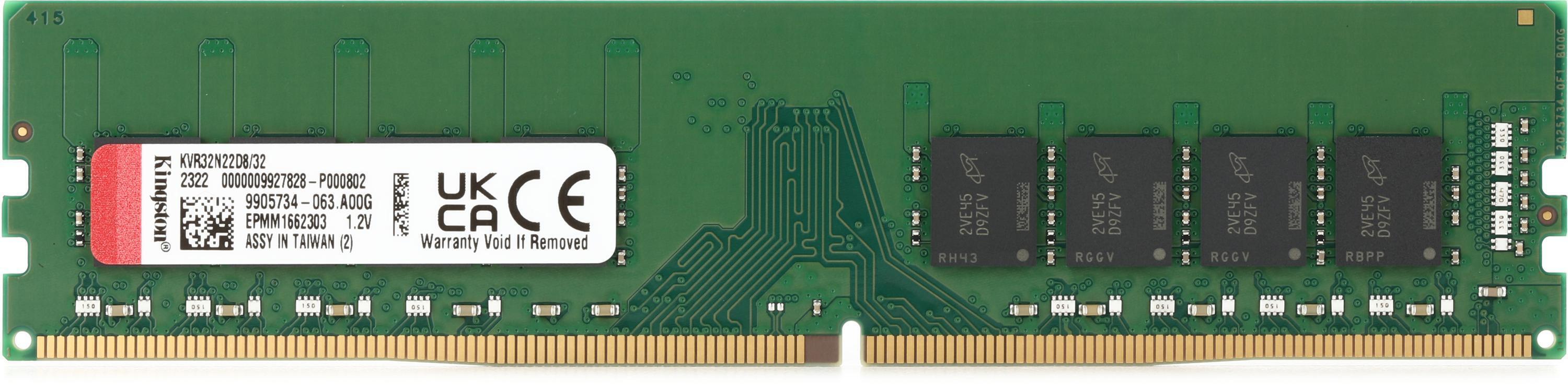 Kingston DDR4-3200 (PC4-25600) ValueRAM Memory Module - 32GB