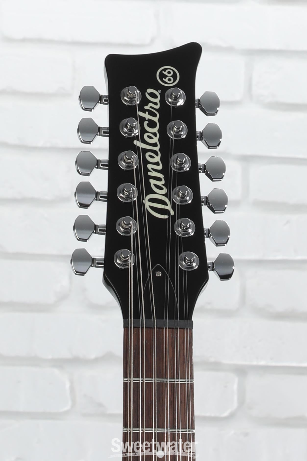 Danelectro 66-12, 12-string Electric Guitar - Limo Black
