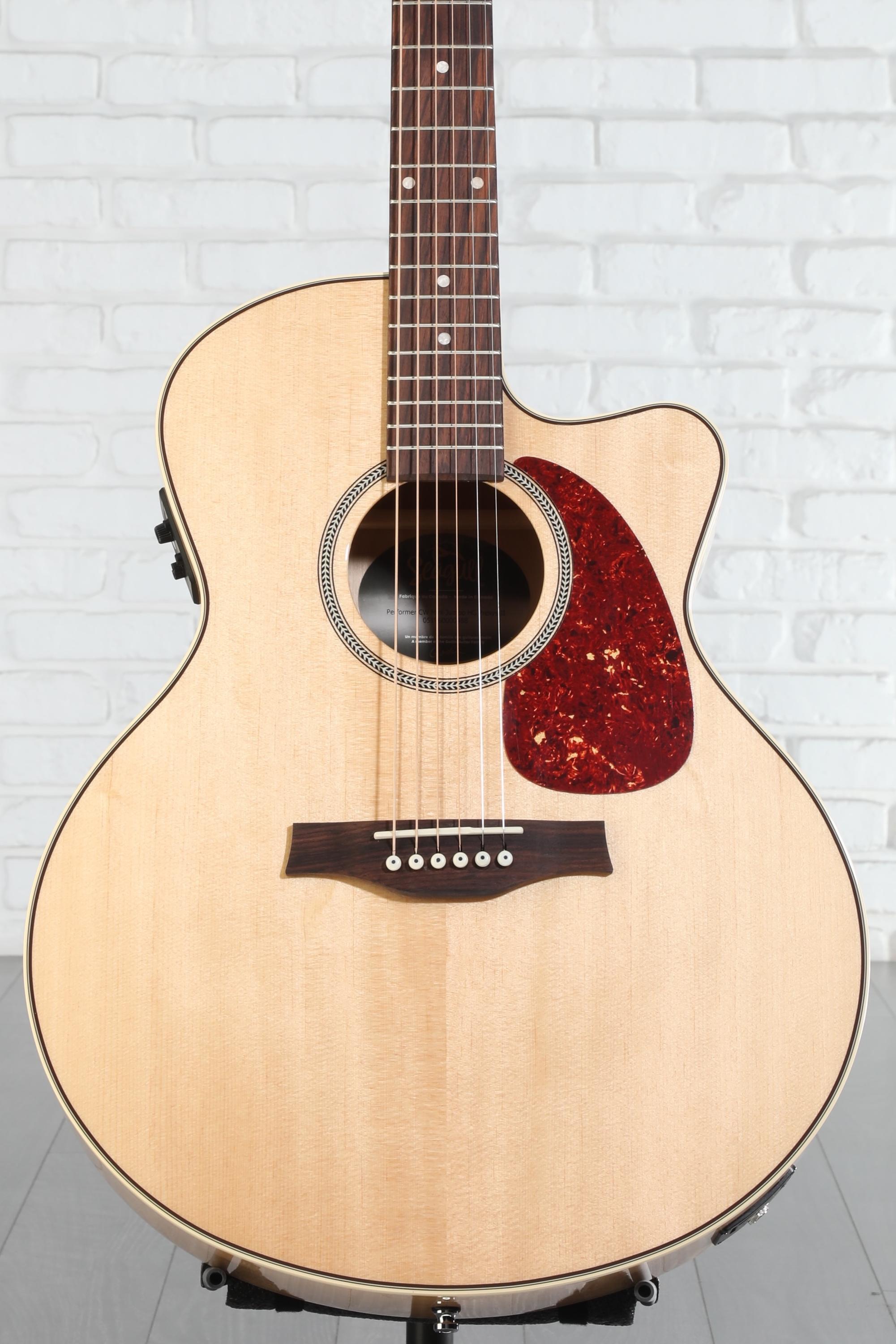 ギター seagull Seagull Guitars Performer Cutaway Mini-Jumbo Flame Maple Acoustic