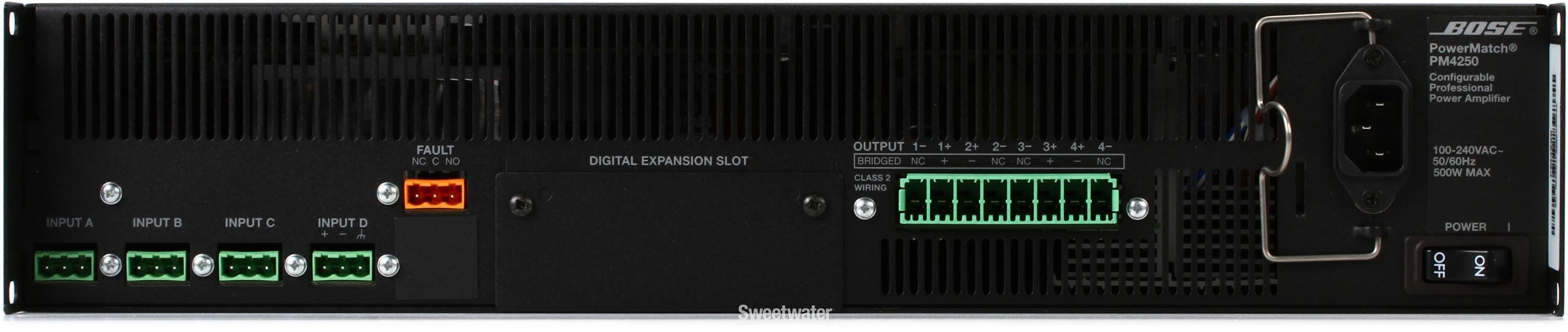Bose Professional PowerMatch PM4250 Power Amplifier | Sweetwater