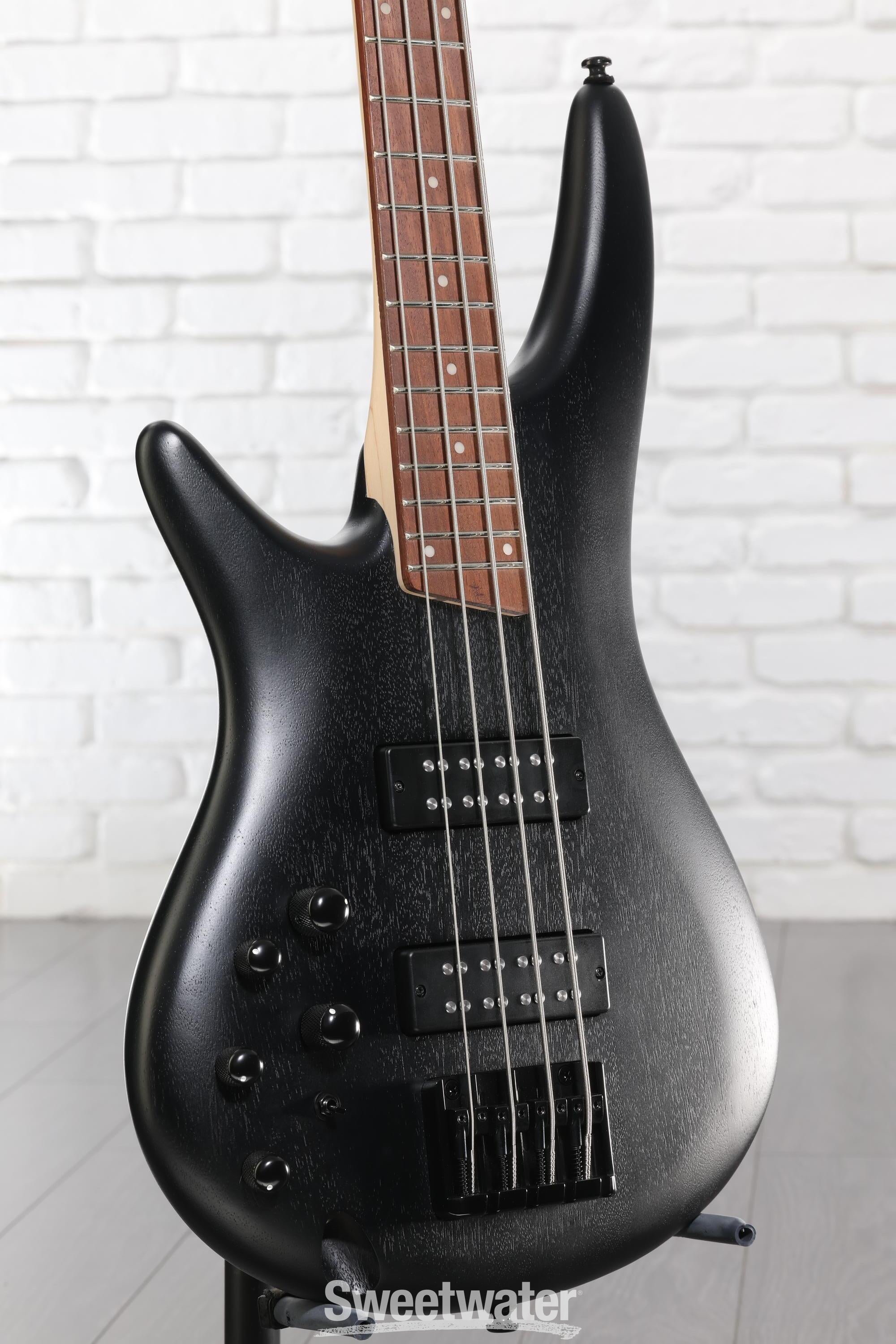 Photo of Ibanez Standard SR300EBL Left-handed Bass Guitar - Weathered Black