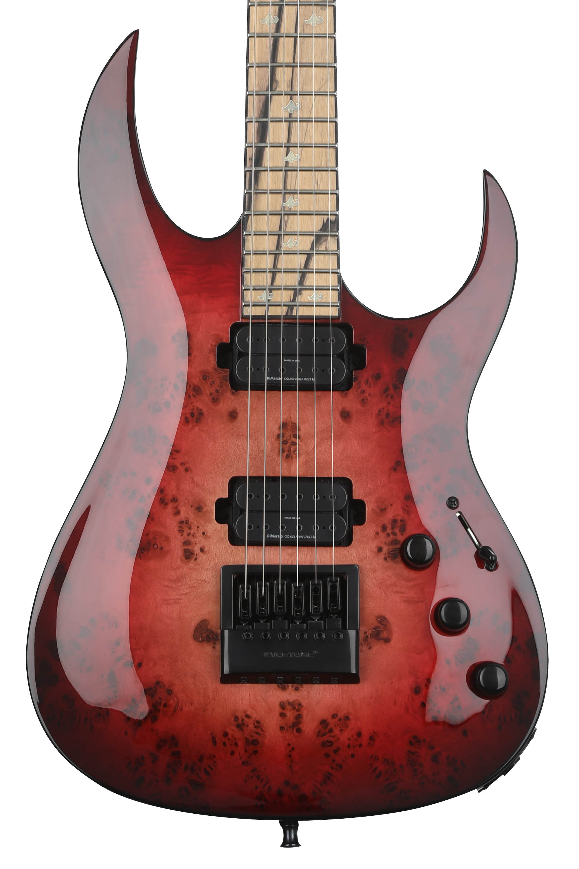B.C. Rich Shredzilla Prophecy Archtop Electric Guitar with EverTune - Lava  Burst
