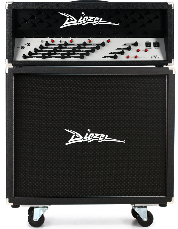 Diezel VH4 100-watt 4-channel Tube Head with 200-watt 2x12