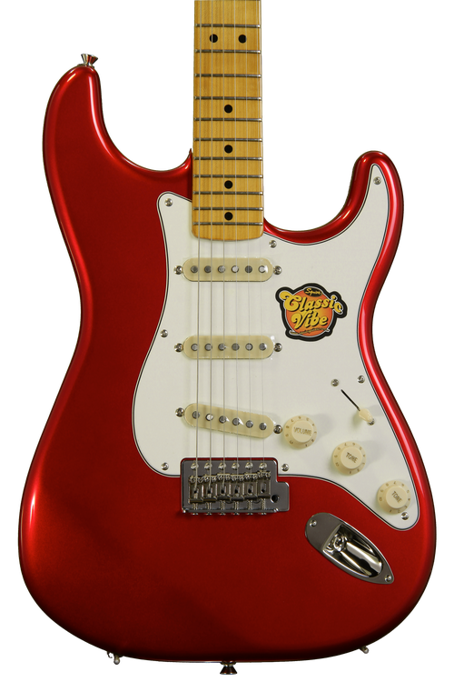 Squier Classic Vibe Stratocaster '50s - Candy Apple Red Reviews | Sweetwater Squier Classic Vibe Stratocaster '50s - Candy Apple Red Reviews | Sweetwater