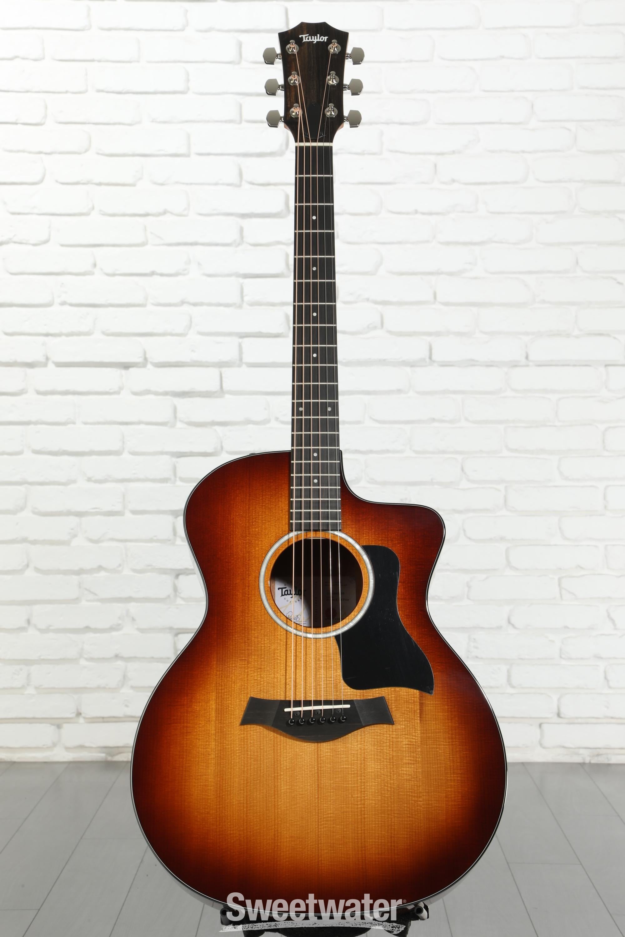 ギター Taylor 214ce SB Taylor 214ce-SB DLX Acoustic-Electric Guitar - Tobacco Sunburst