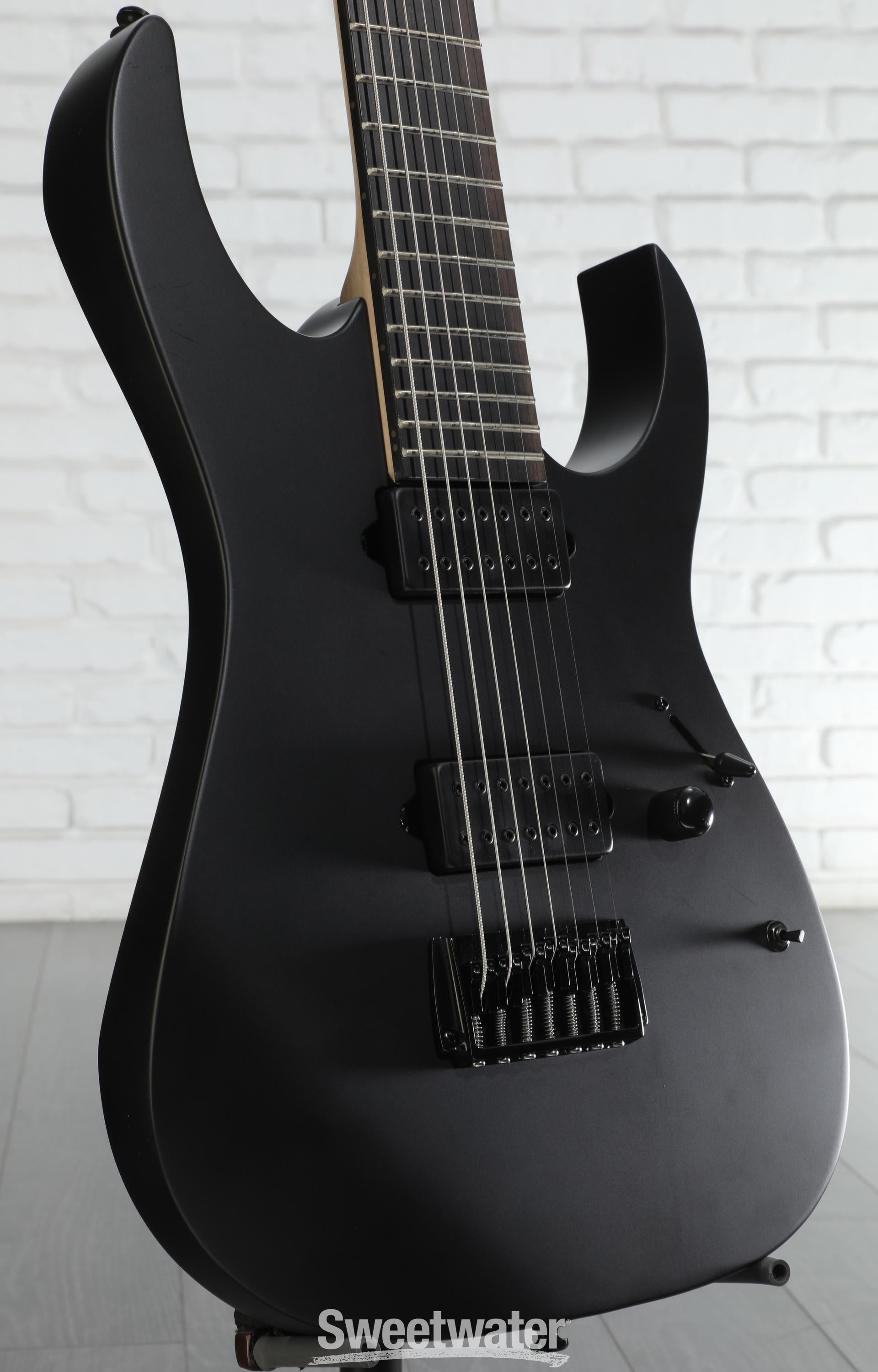 ギター Ibanez Iron Label RGIXL7 Black Flat Ibanez Iron Label RGIXL7 - Black Flat | Sweetwater